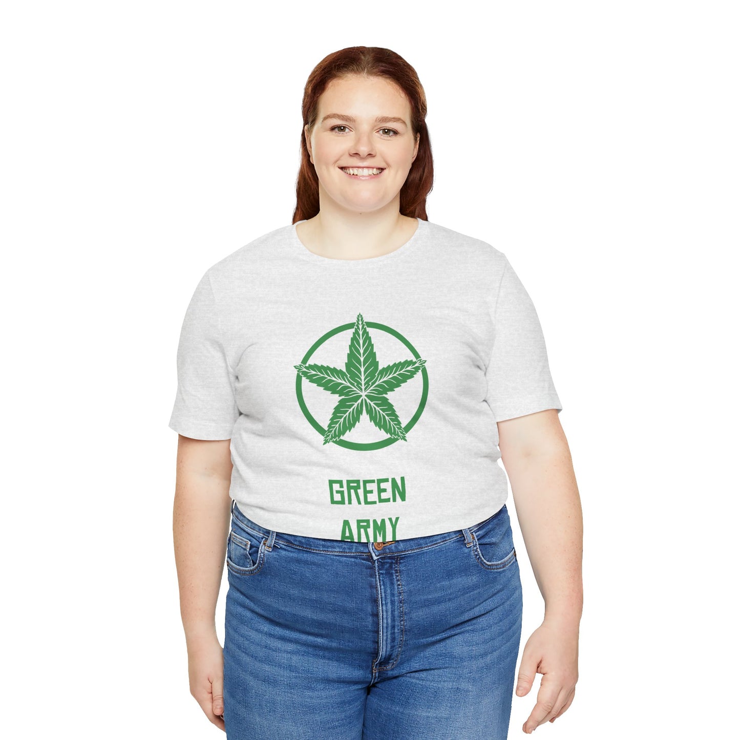 Green Army Star Unisex Jersey Short Sleeve Tee