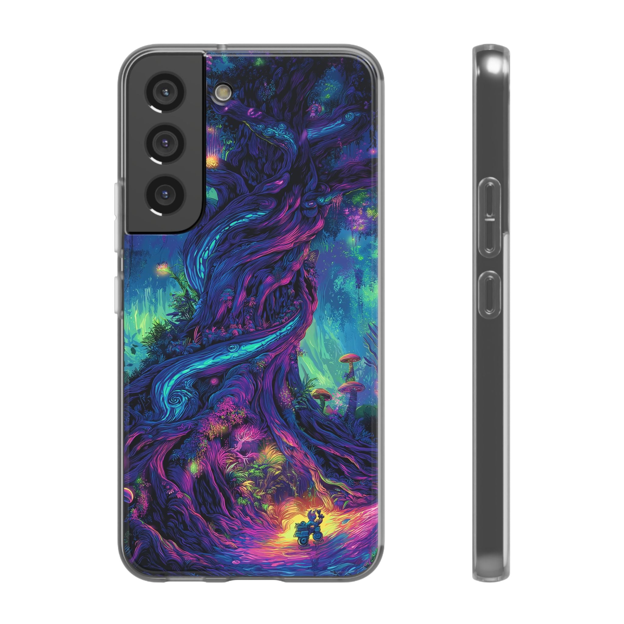 Psychedelic Tree Vibrant Fantasy Flexi Case - Enchanted Forest Design