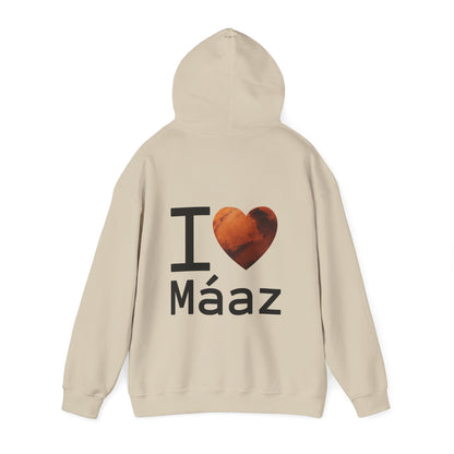 I Love Mars Unisex Heavy Blend Hooded Sweatshirt