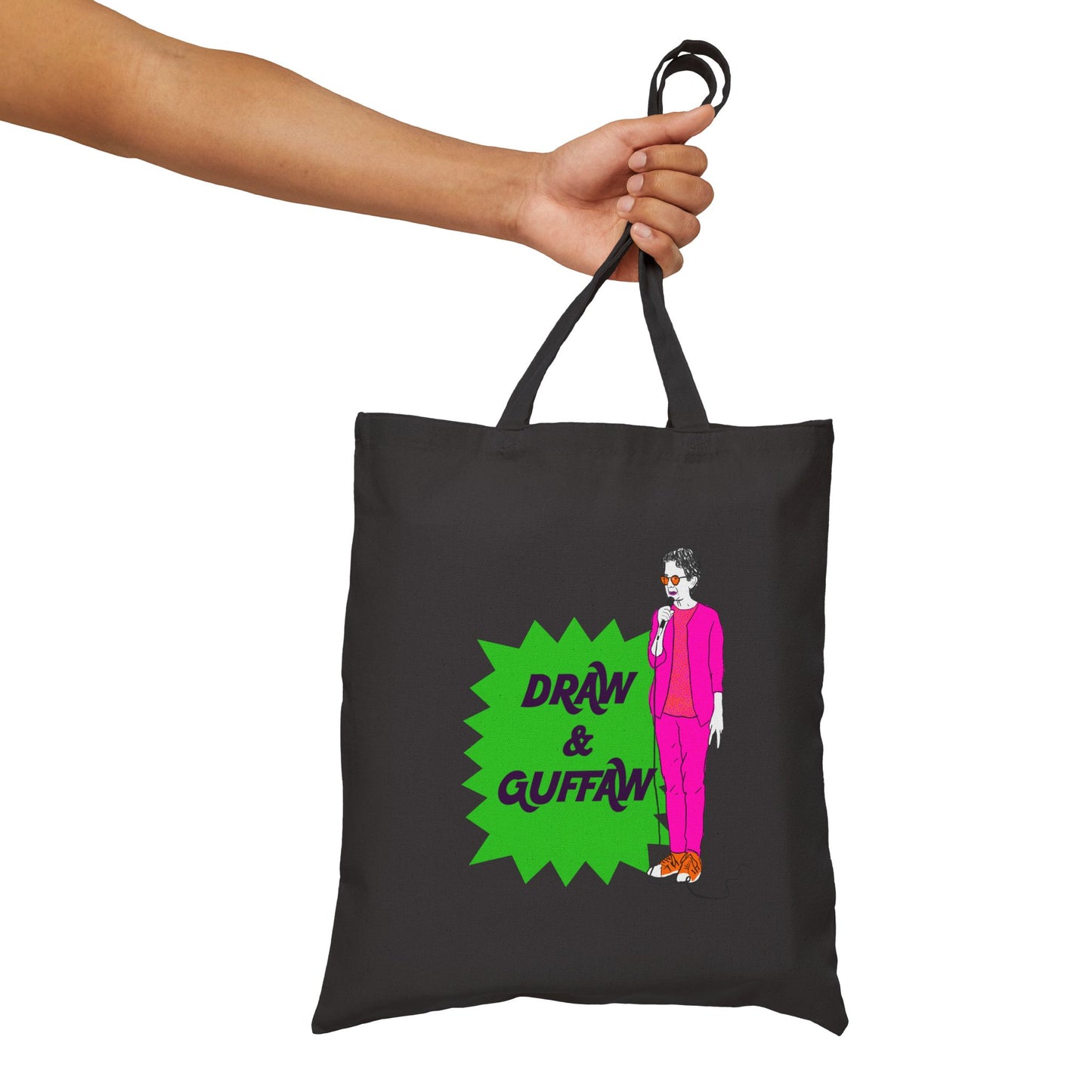 Draw & Guffaw Cotton Canvas Tote Bag