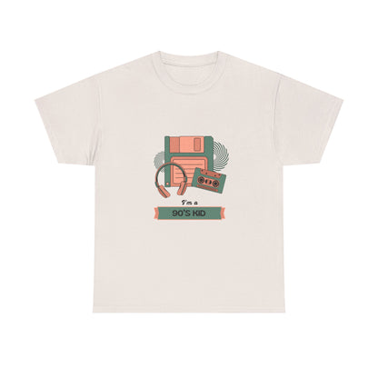 90s Kid Unisex Heavy Cotton Tee