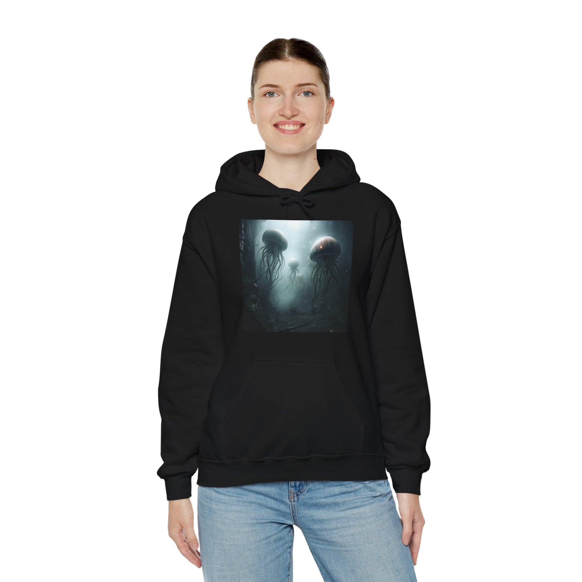 Alien Jellyfish Unisex Heavy Blend Hooded Sweatshirt