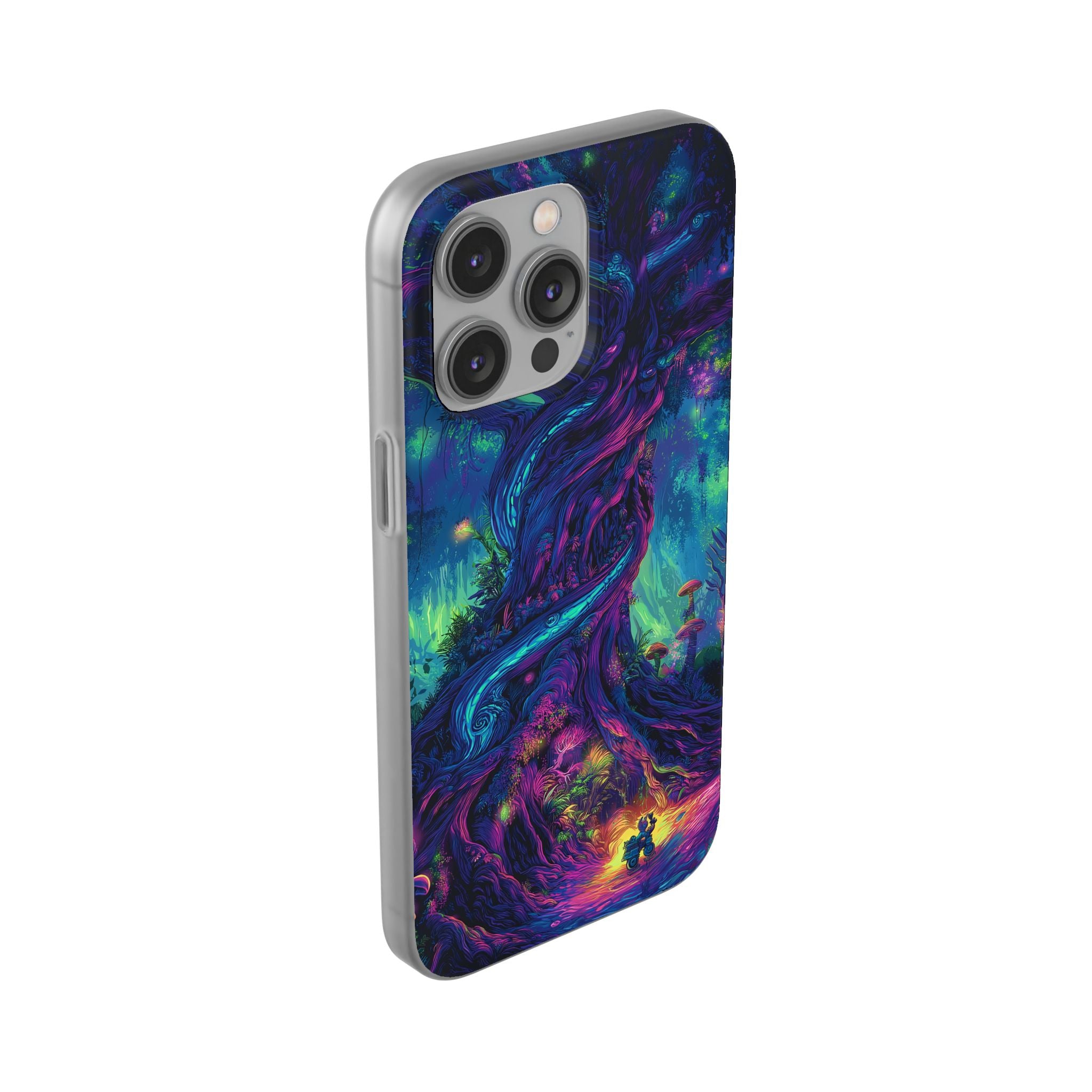Psychedelic Tree Vibrant Fantasy Flexi Case - Enchanted Forest Design