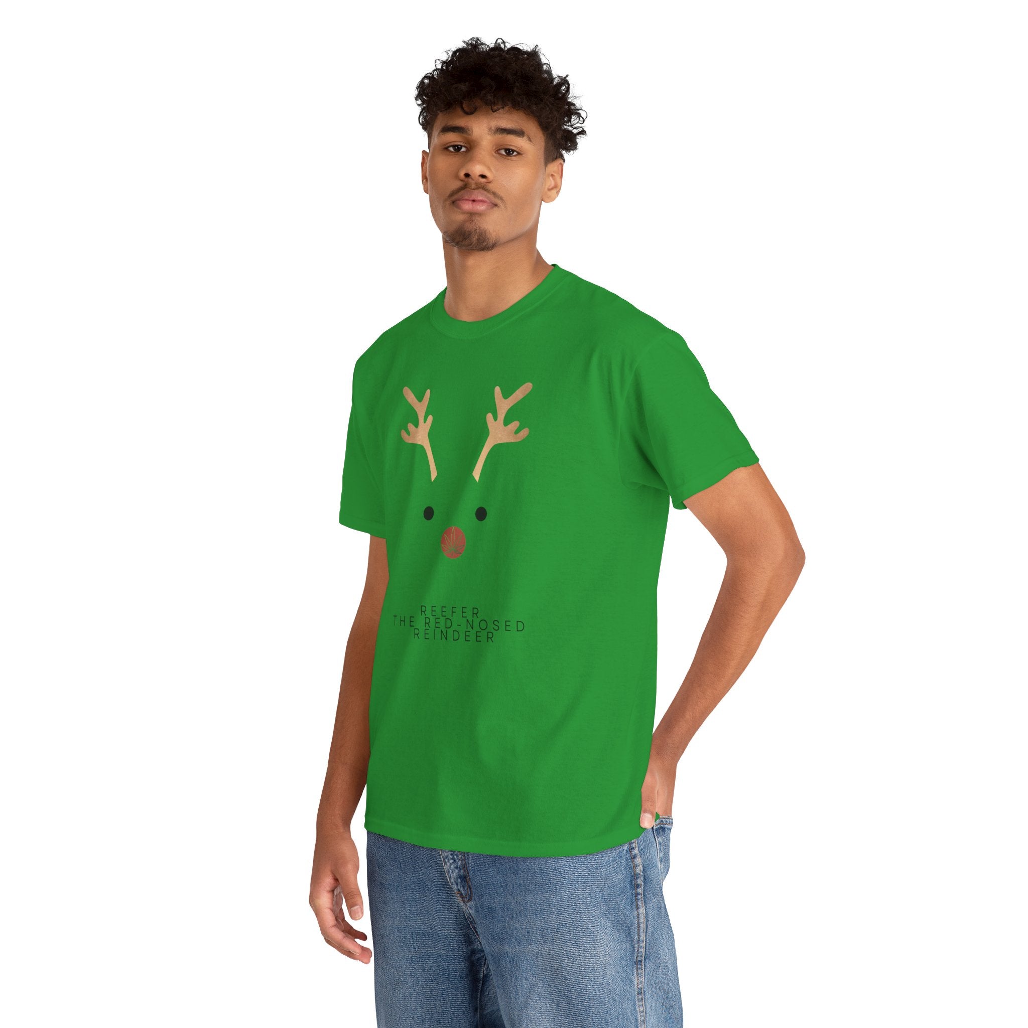 Reindeer Unisex Heavy Cotton Tee