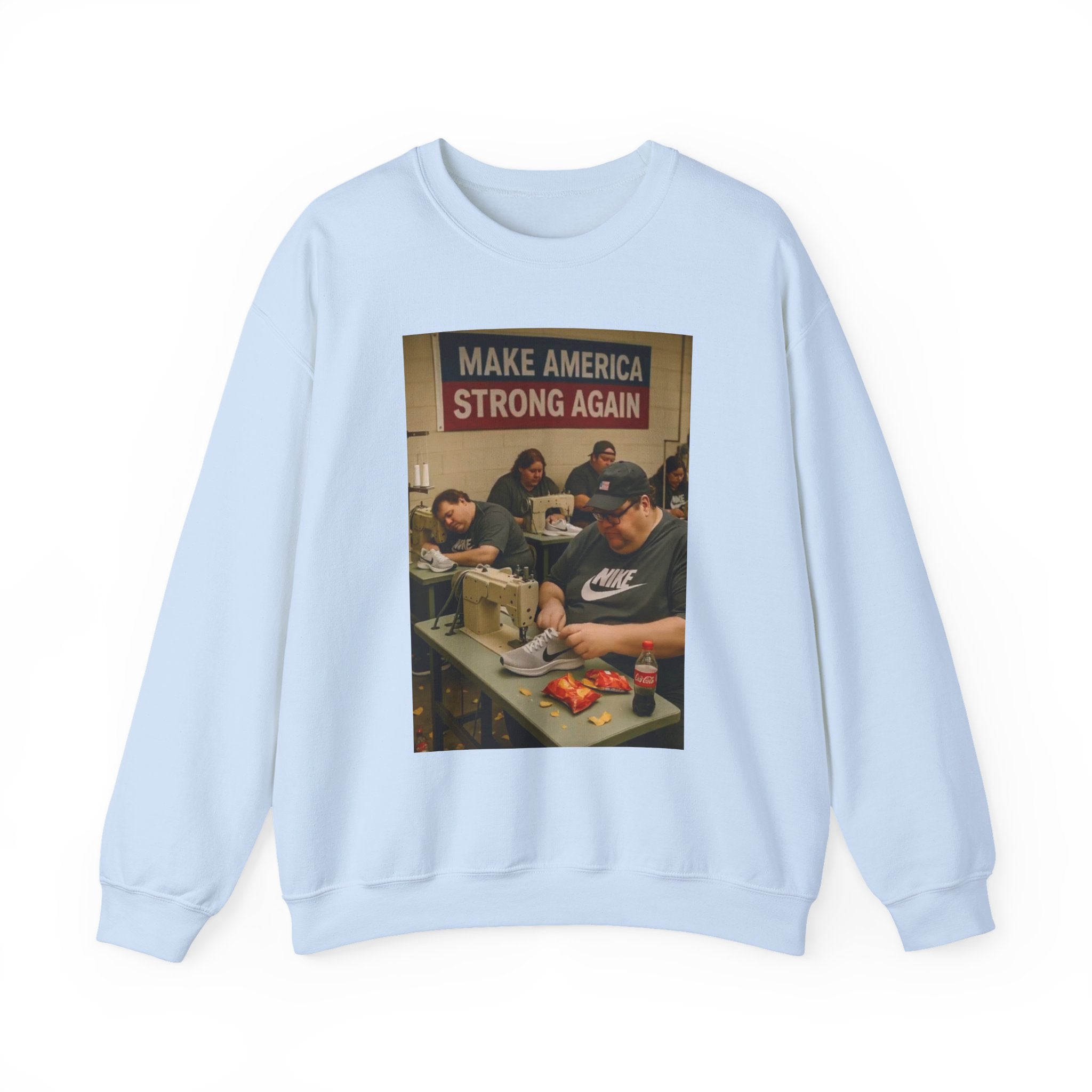 Unisex Heavy Blend Crewneck Sweatshirt - Make America Strong Again
