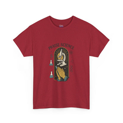 Praise Science Unisex Heavy Cotton Tee - Science Lover's T-Shirt for Educators and Students