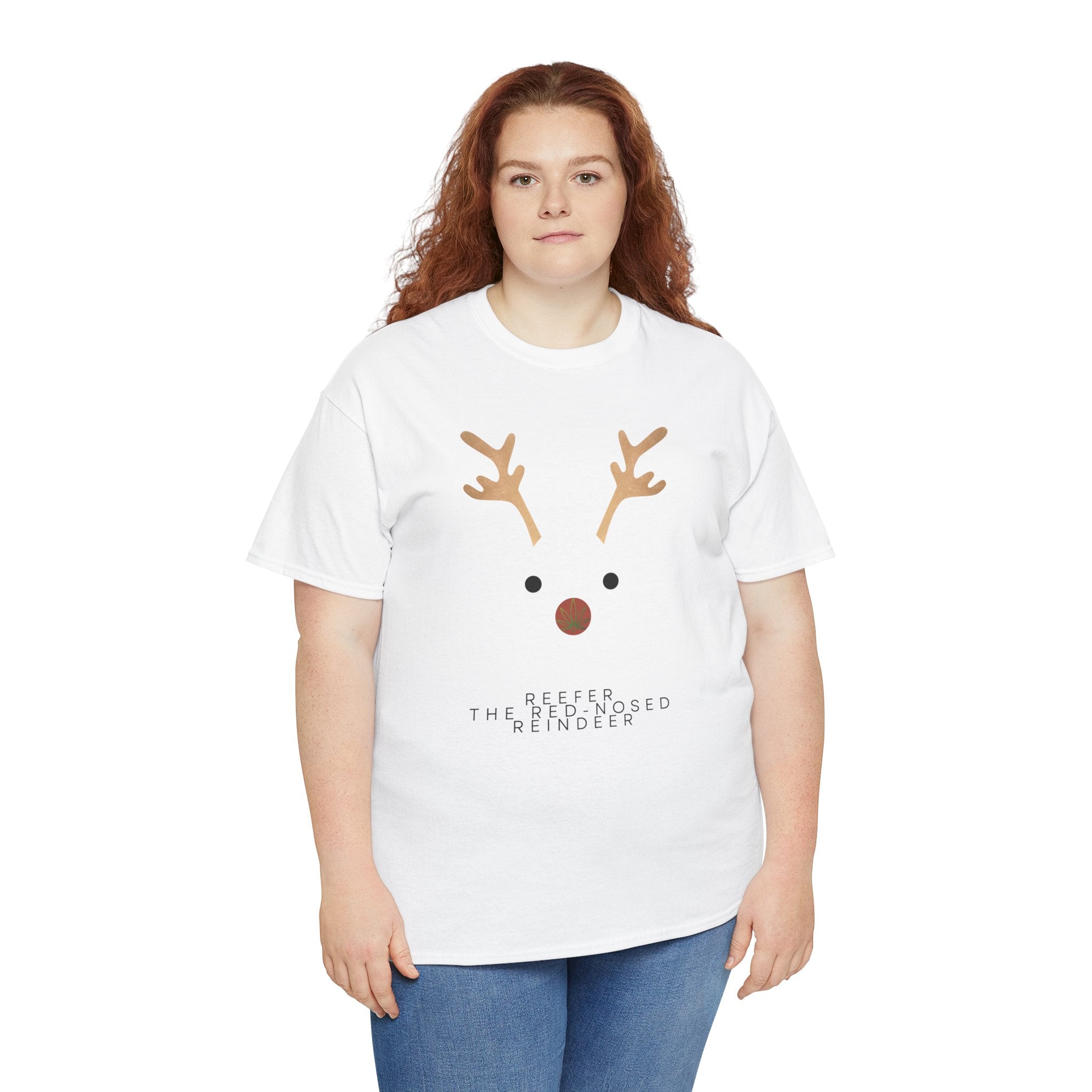 Reindeer Unisex Heavy Cotton Tee