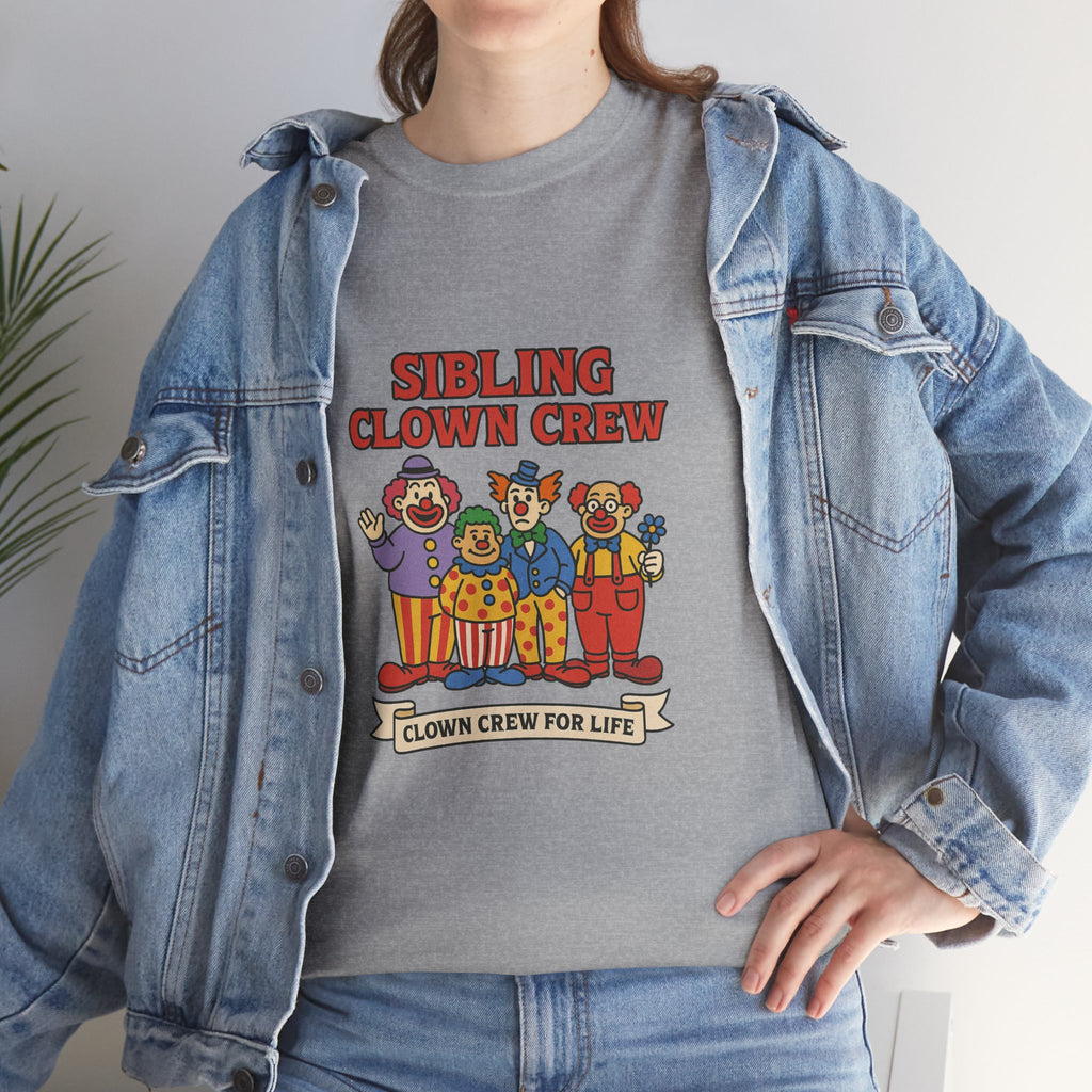 Clown Siblings Unisex Heavy Cotton Tee