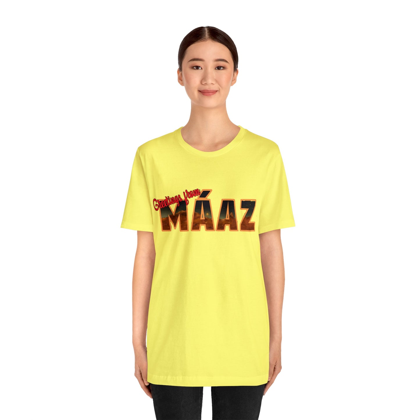 Greetings from Máaz Unisex Jersey Short Sleeve Tee