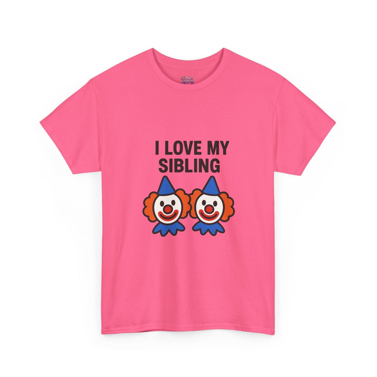 Funny Clown Sibling Love Unisex Cotton Tee