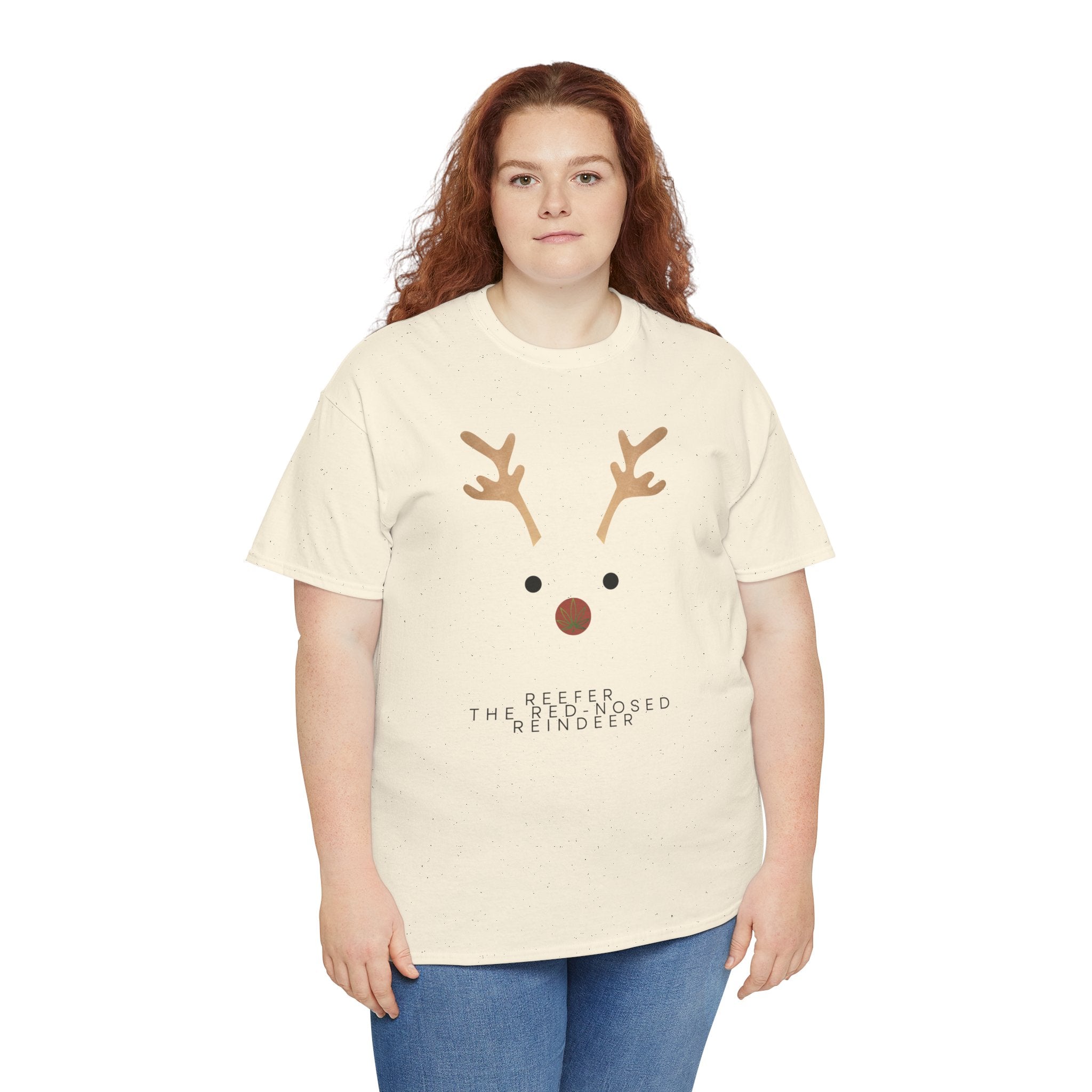 Reindeer Unisex Heavy Cotton Tee