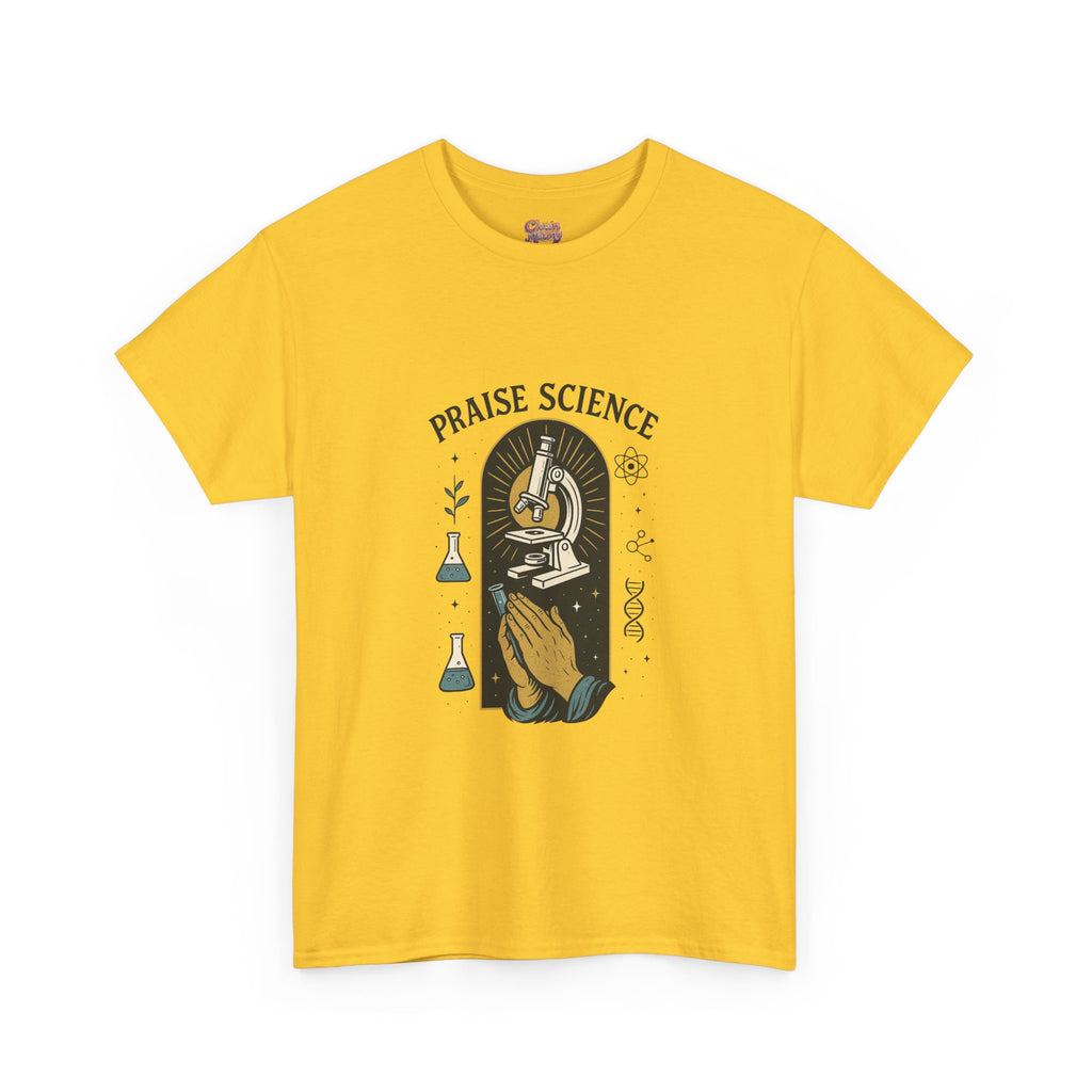 Praise Science Unisex Heavy Cotton Tee - Science Lover's T-Shirt for Educators and Students