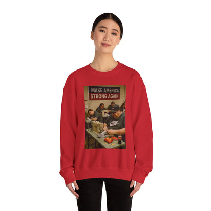 Unisex Heavy Blend Crewneck Sweatshirt - Make America Strong Again