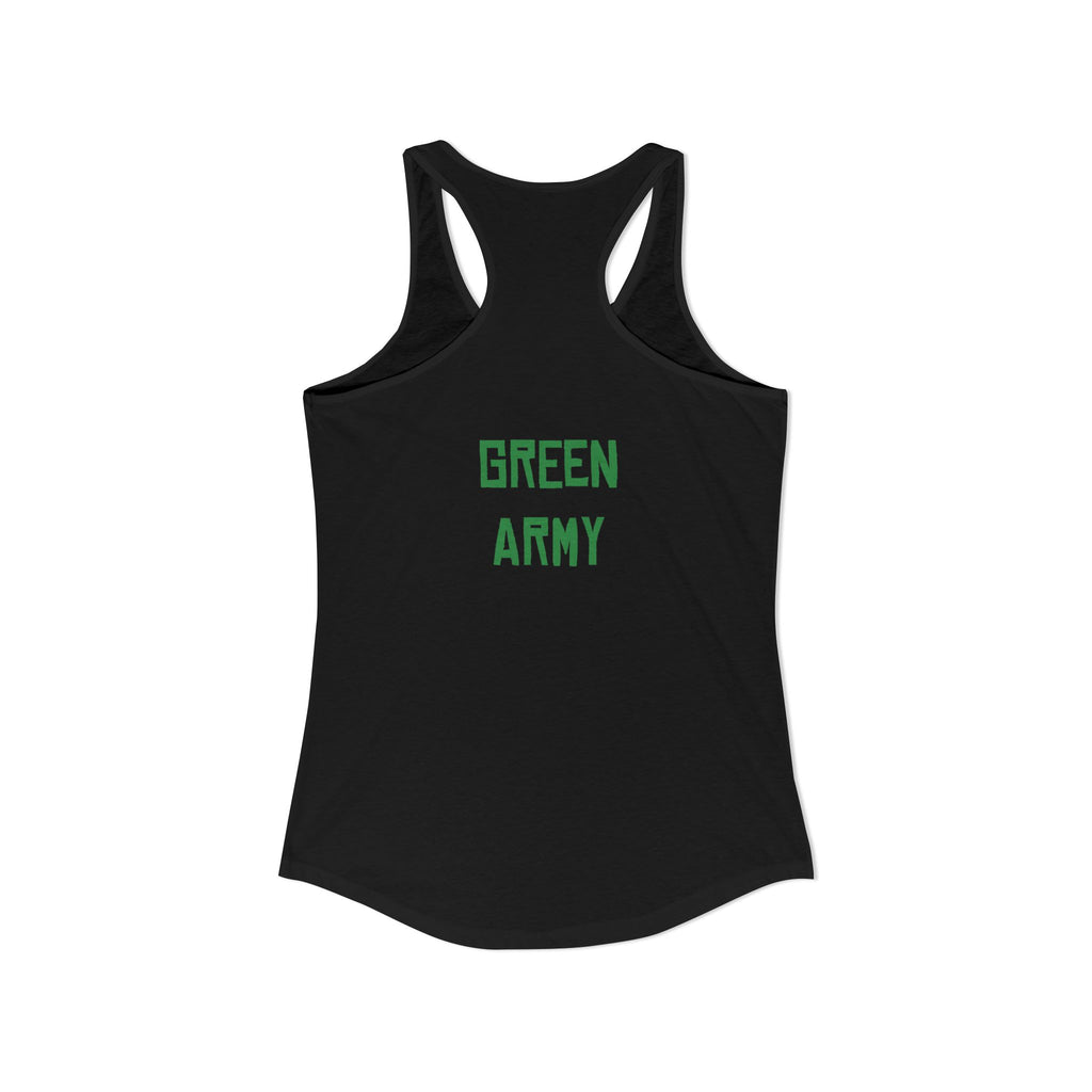 Green Army Star Leaf Women's Ideal Racerback Tank