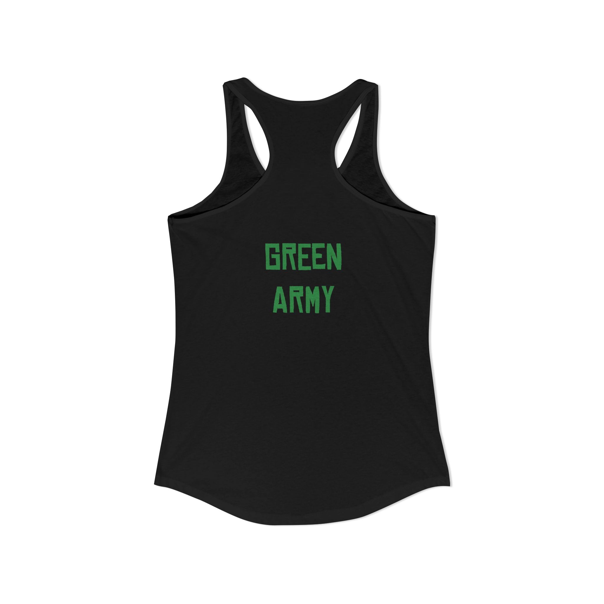 Green Army Star Leaf Women's Ideal Racerback Tank