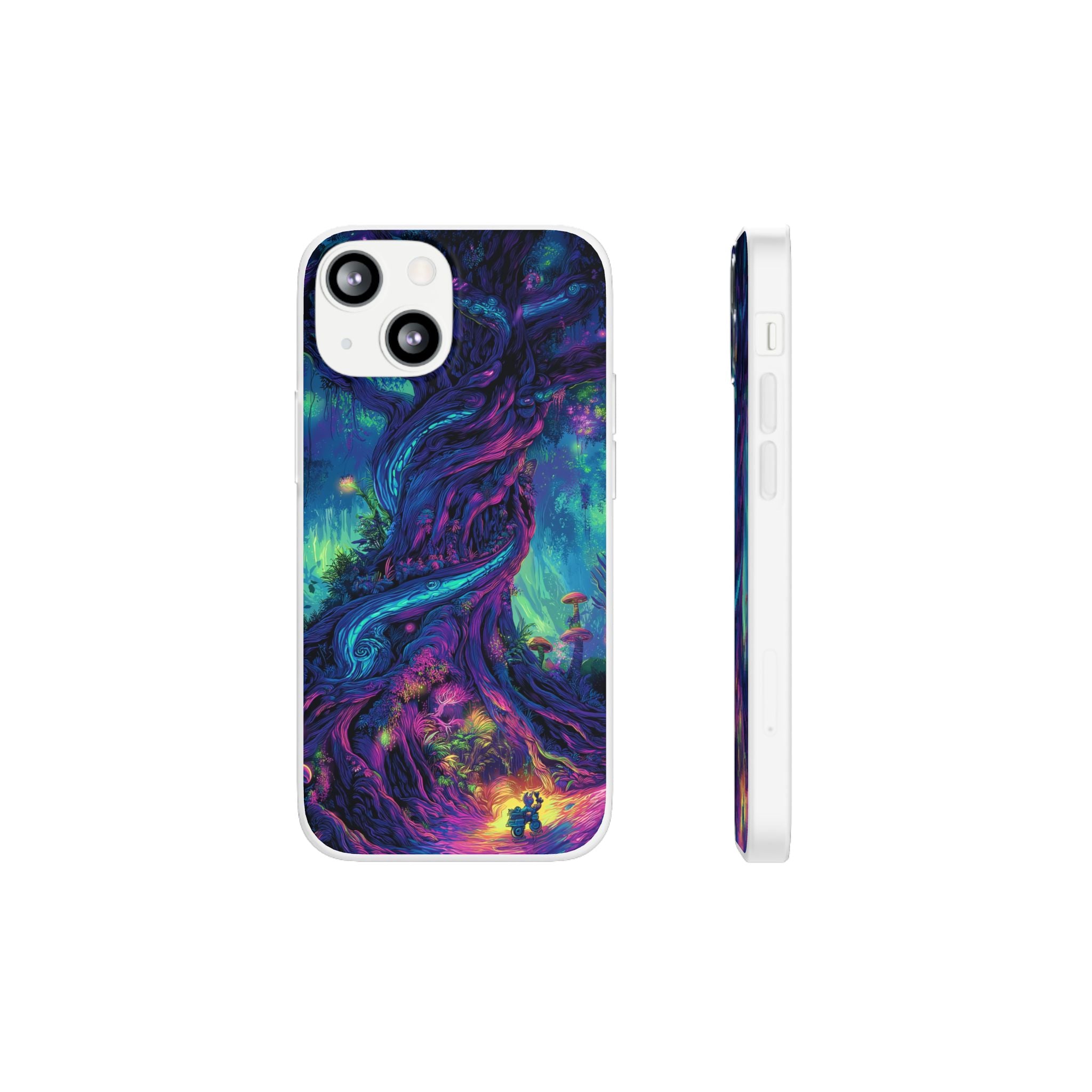 Psychedelic Tree Vibrant Fantasy Flexi Case - Enchanted Forest Design