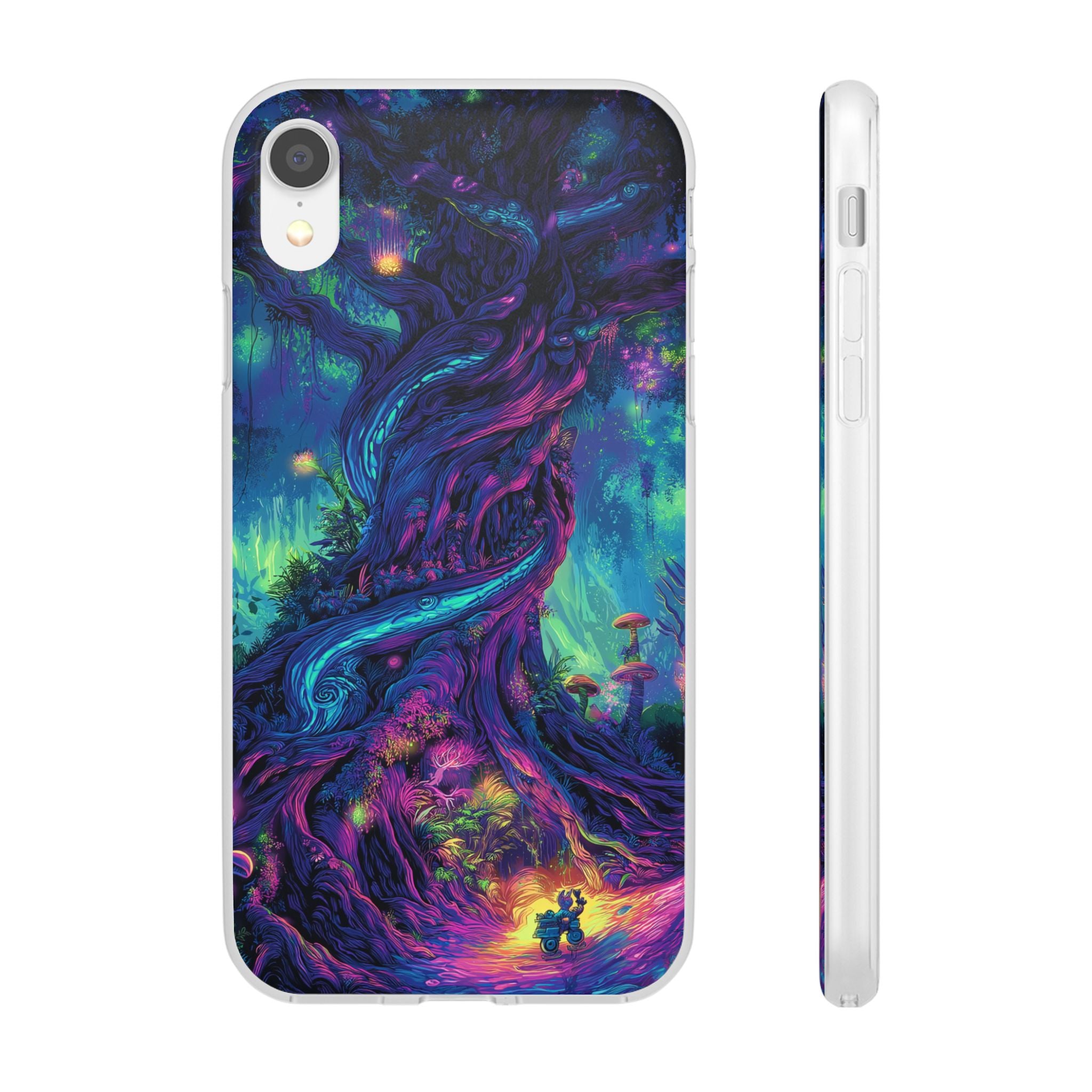 Psychedelic Tree Vibrant Fantasy Flexi Case - Enchanted Forest Design