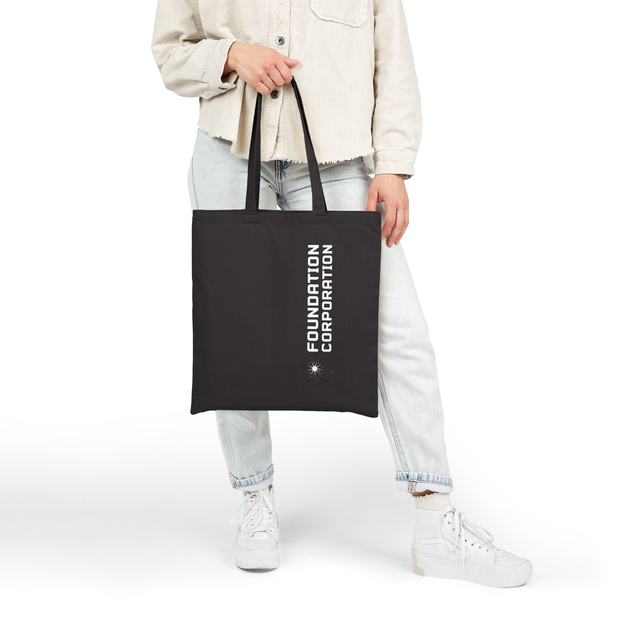 Foundation Corporation Issue Eco-Friendly Cotton Canvas Tote Bag - Perfect for Everyday Use, Beach Days, Shopping, Gifts & More