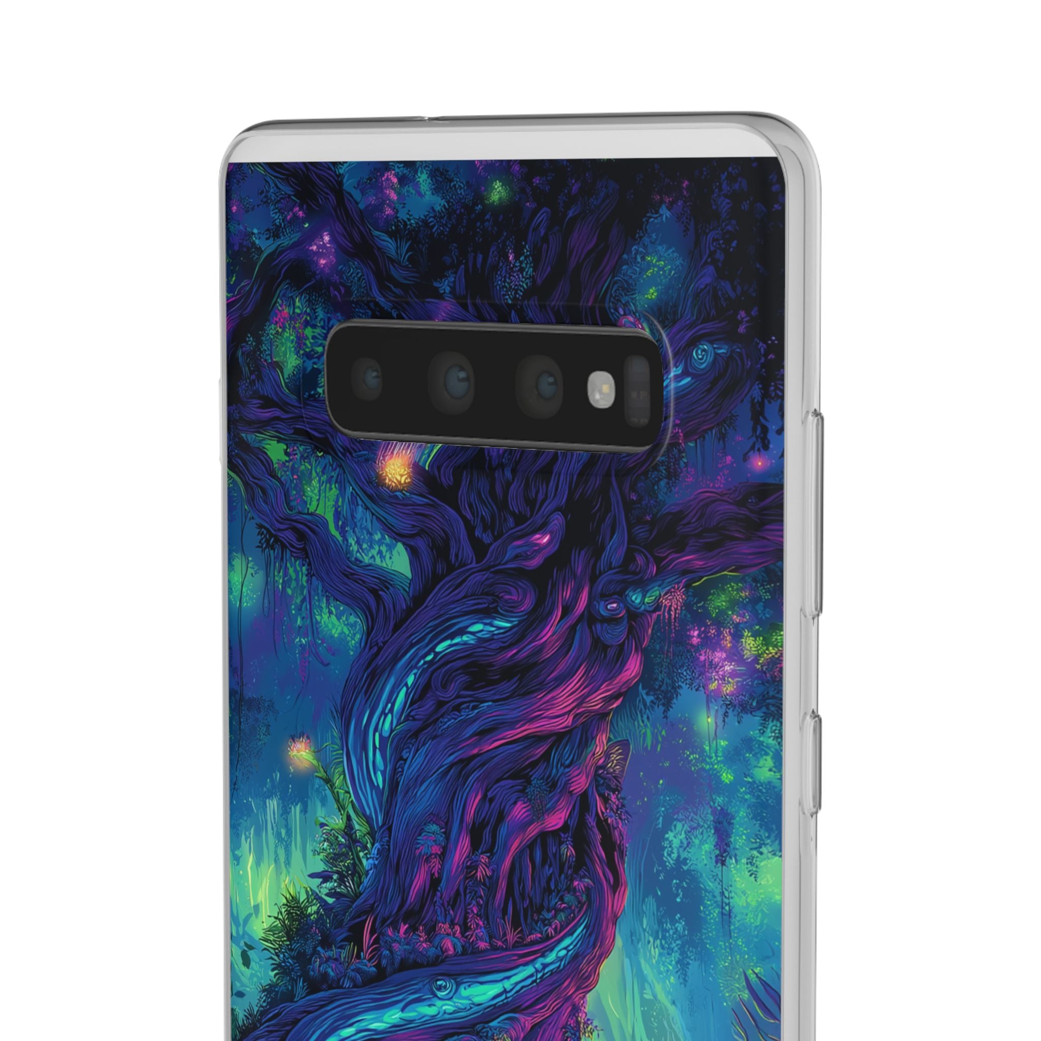 Psychedelic Tree Vibrant Fantasy Flexi Case - Enchanted Forest Design