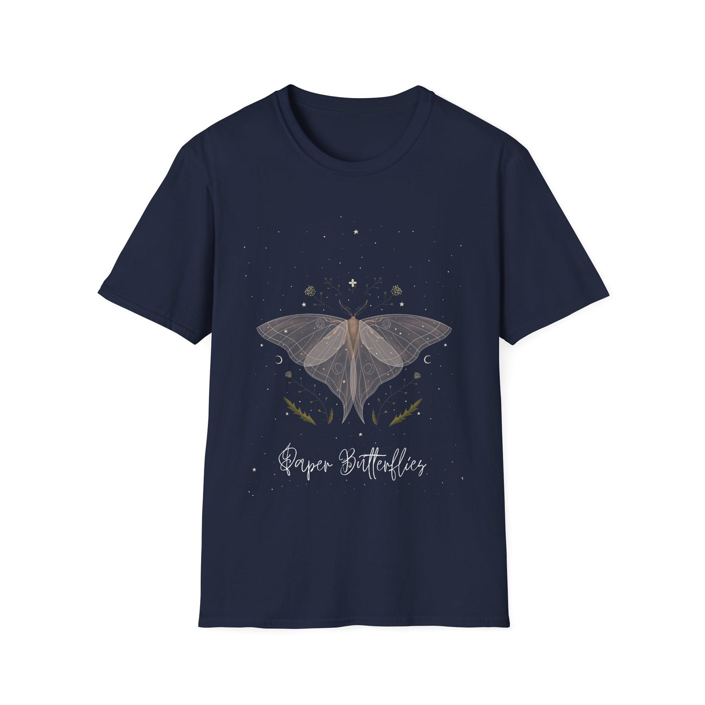 Paper Butterflies Fancy Unisex Softstyle T-Shirt