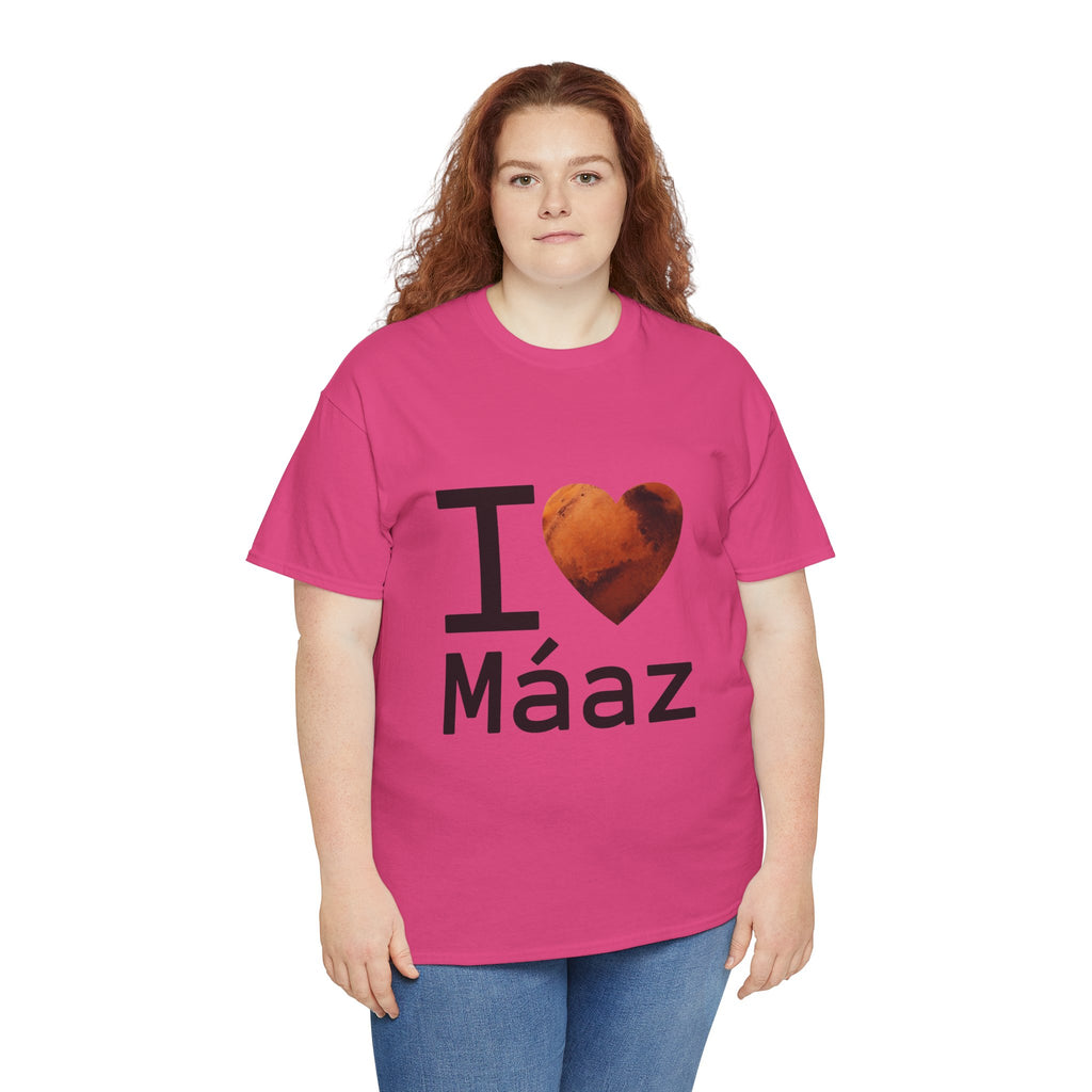 I Love Mars Unisex Heavy Cotton Tee