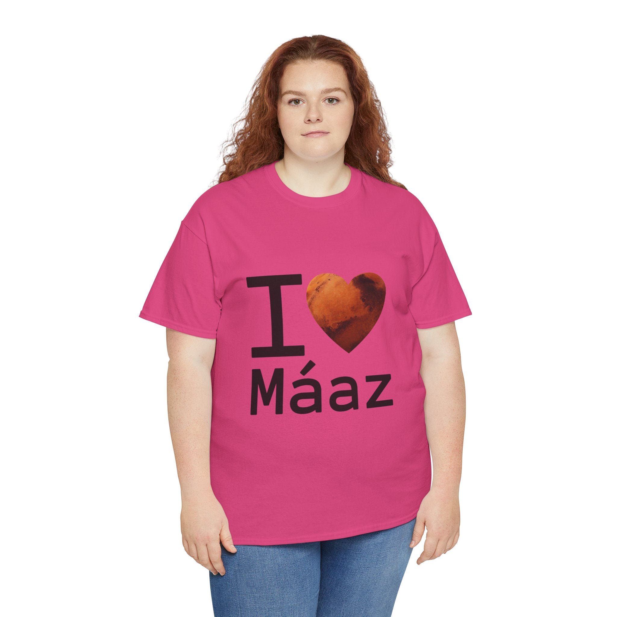 I Love Mars Unisex Heavy Cotton Tee