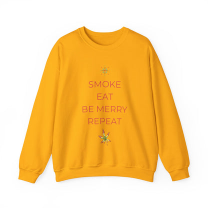 Eat Repeat Holiday Unisex Heavy Blend Crewneck Sweatshirt