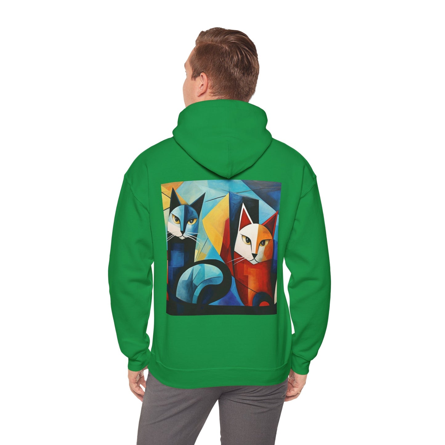 MeowMeow Back Unisex Heavy Blend Hooded Sweatshirt