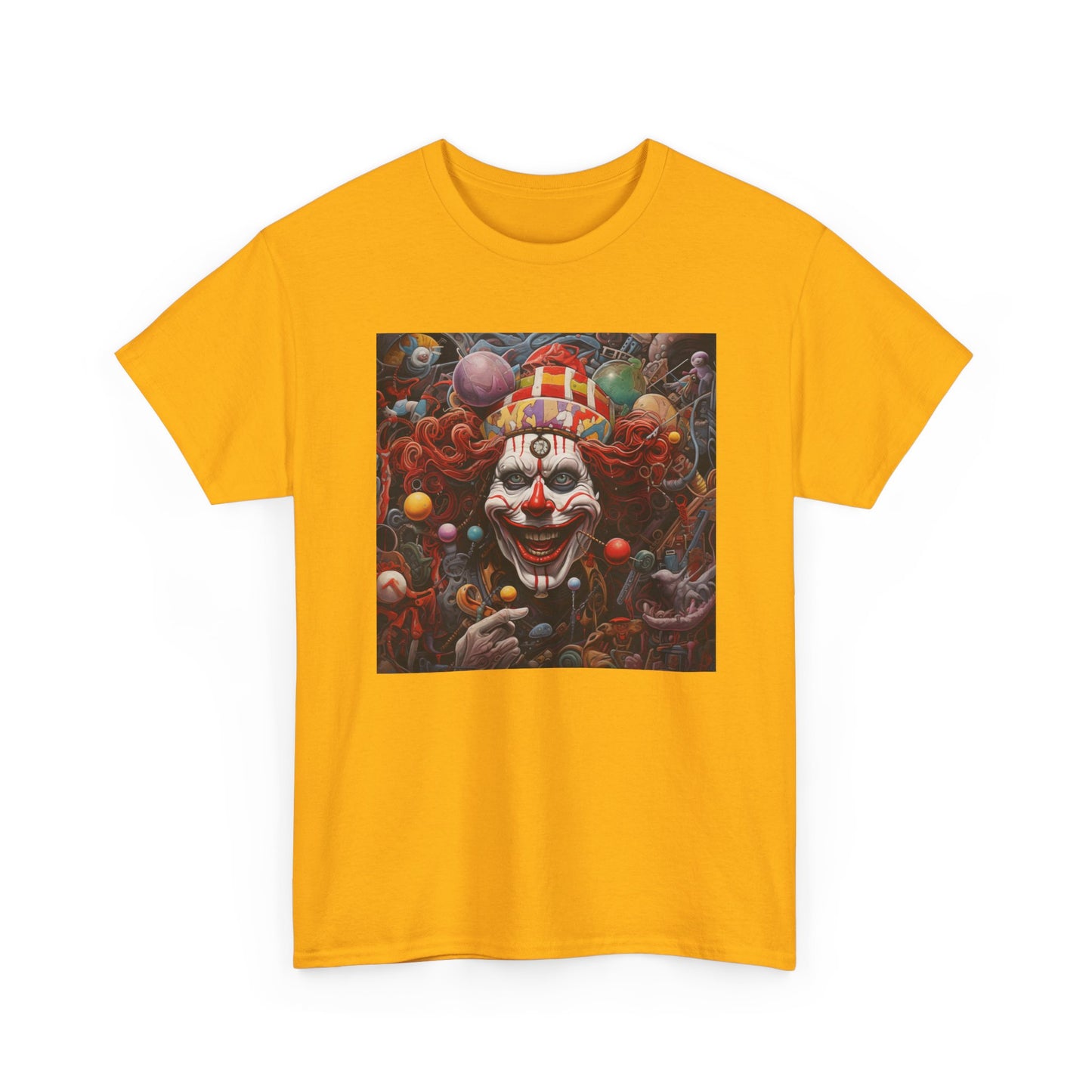 Clown Mutiny Face Unisex Heavy Cotton Tee
