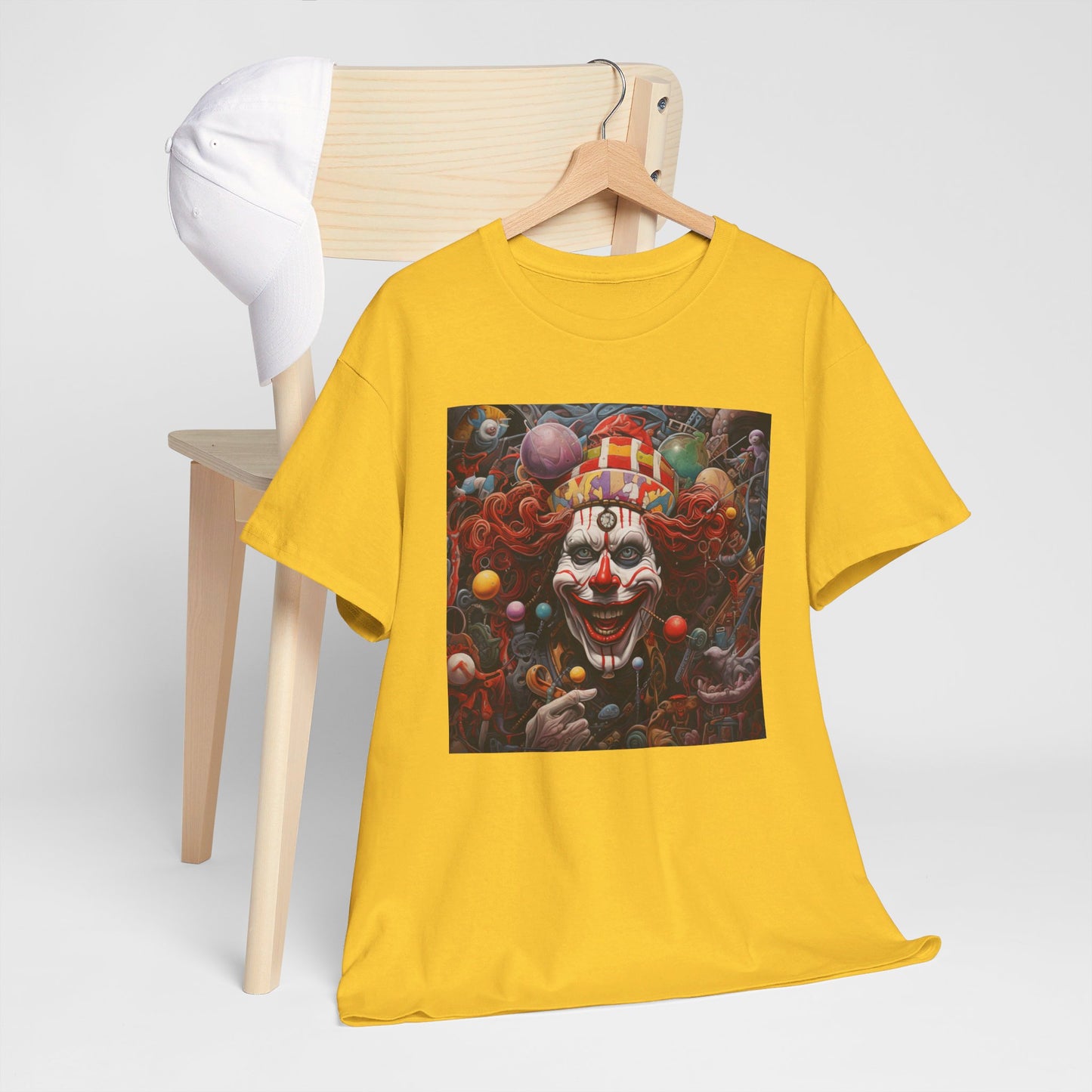 Clown Mutiny Face Unisex Heavy Cotton Tee