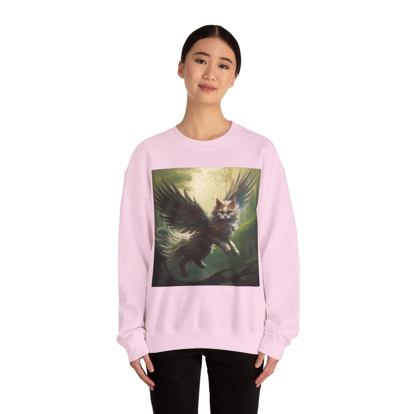 Fantasy Cat Unisex Heavy Blend Crewneck Sweatshirt