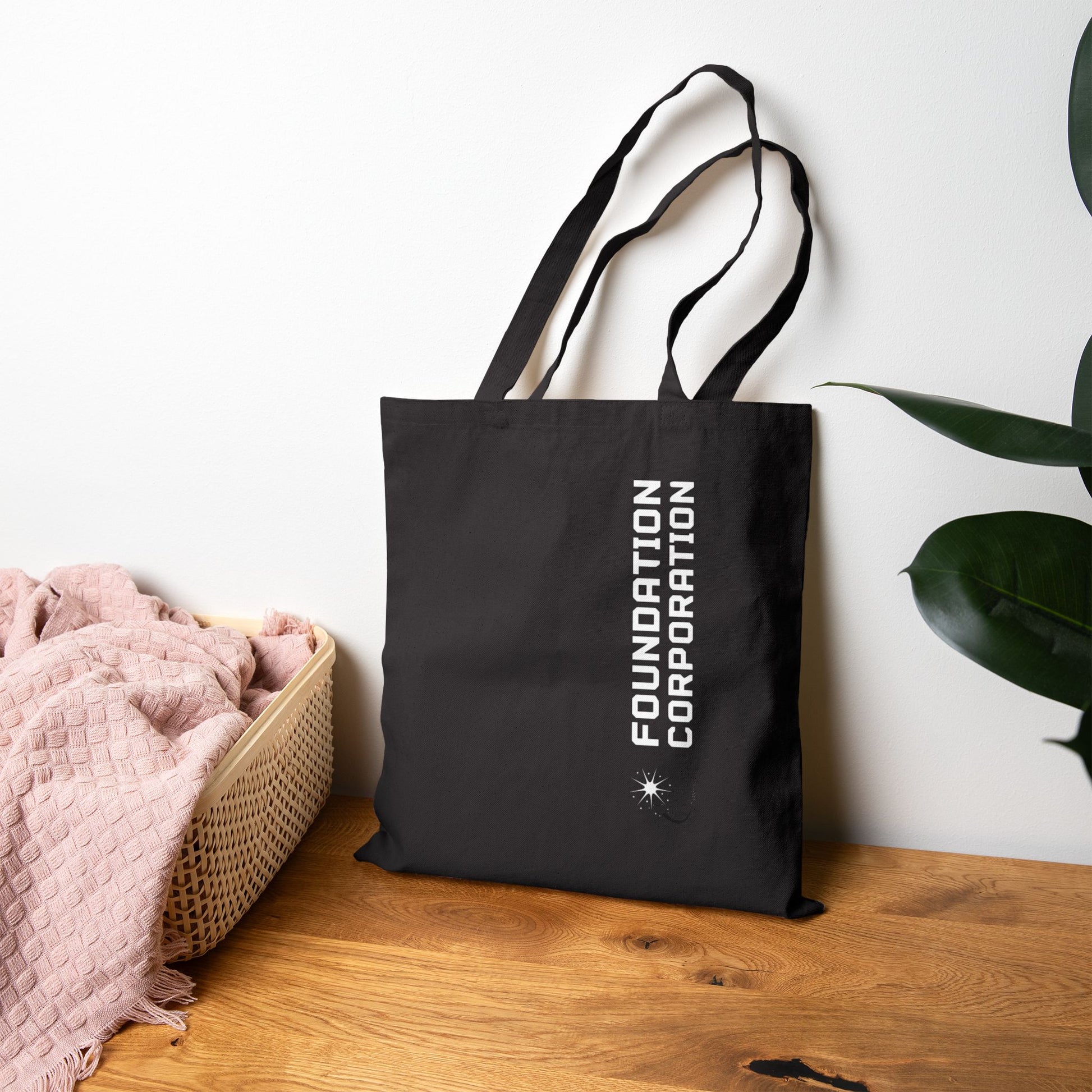 Foundation Corporation Issue Eco-Friendly Cotton Canvas Tote Bag - Perfect for Everyday Use, Beach Days, Shopping, Gifts & More