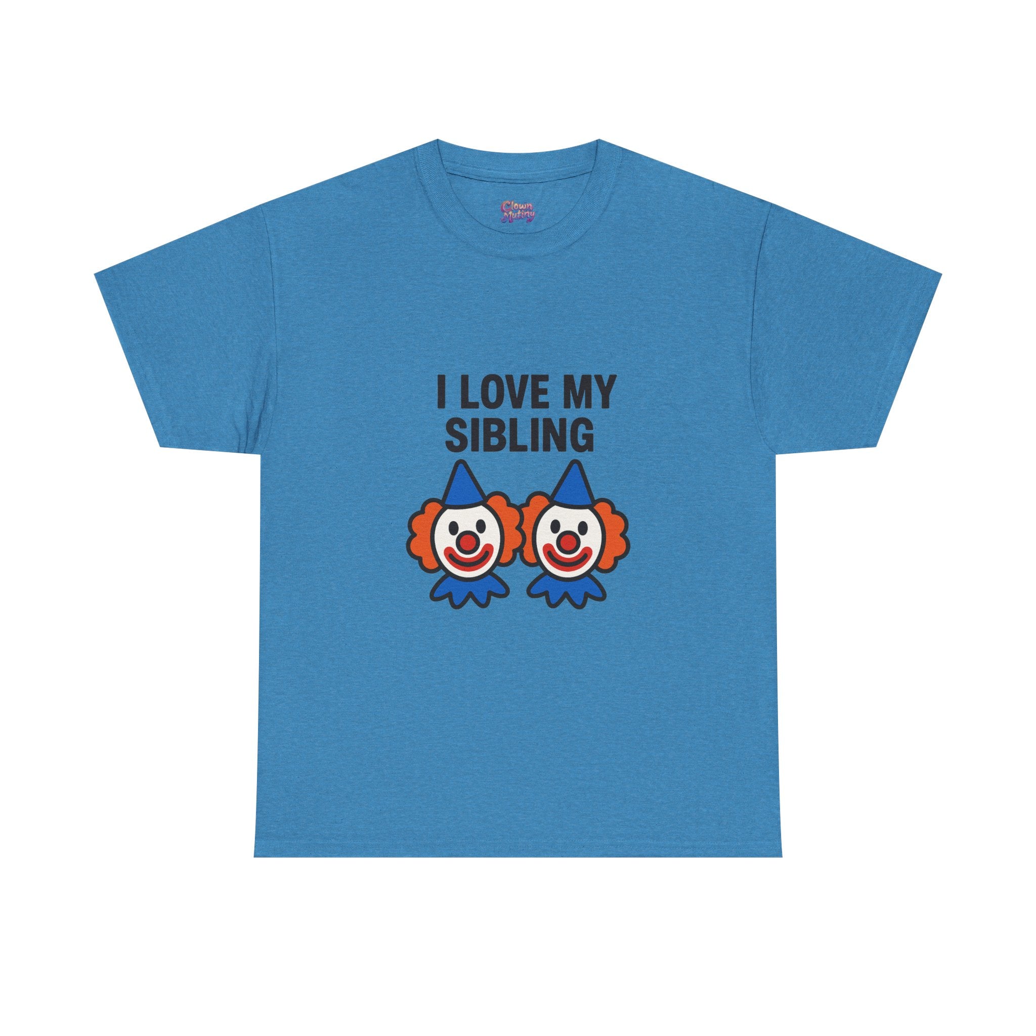 Funny Clown Sibling Love Unisex Cotton Tee