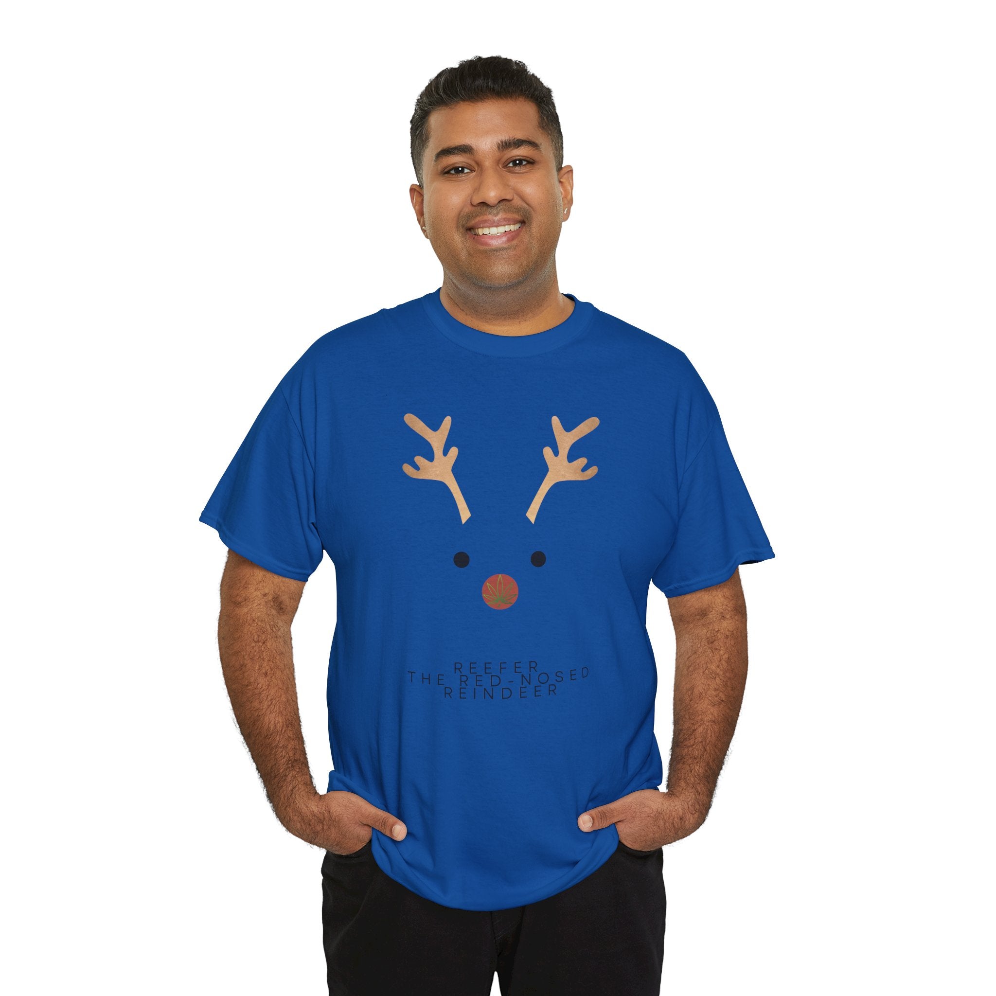 Reindeer Unisex Heavy Cotton Tee