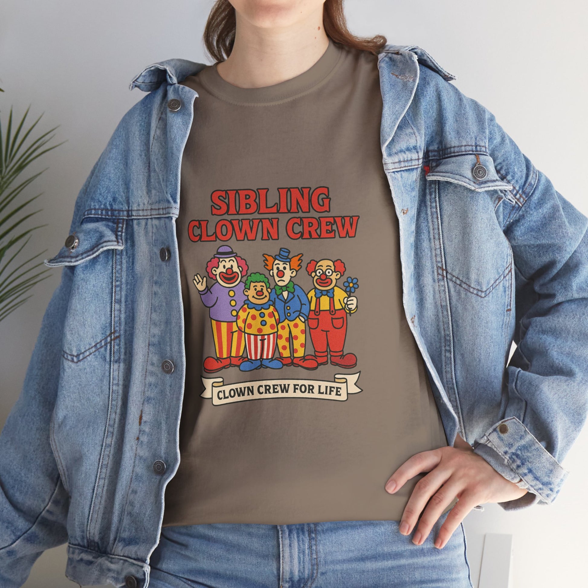 Clown Siblings Unisex Heavy Cotton Tee