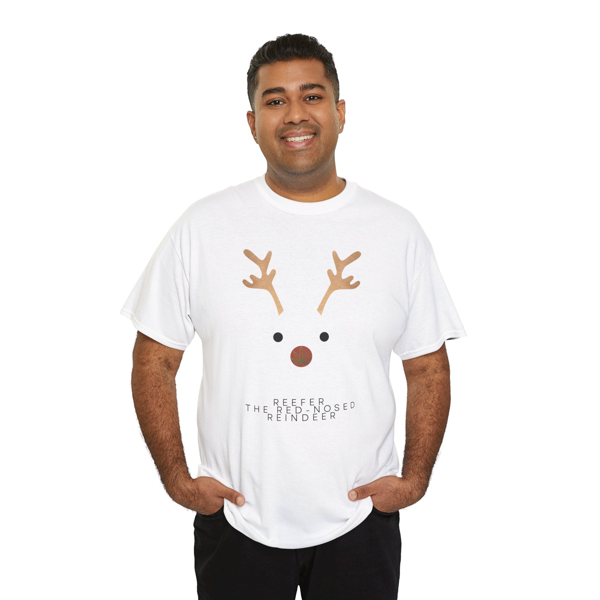 Reindeer Unisex Heavy Cotton Tee