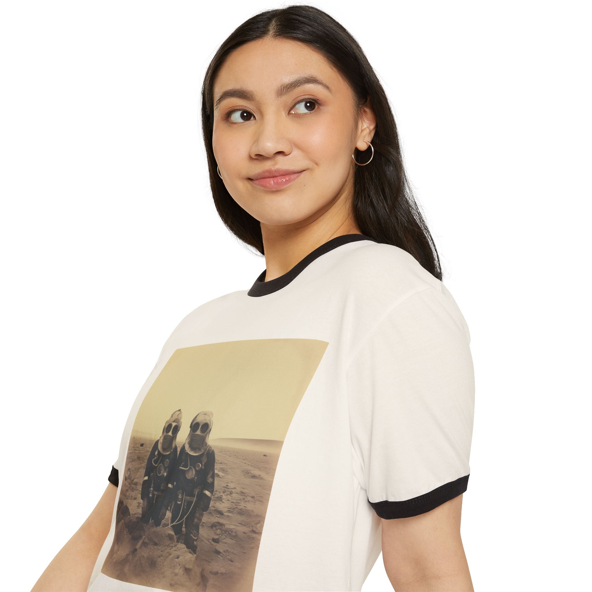 Mars Martians Unisex Cotton Ringer T-Shirt