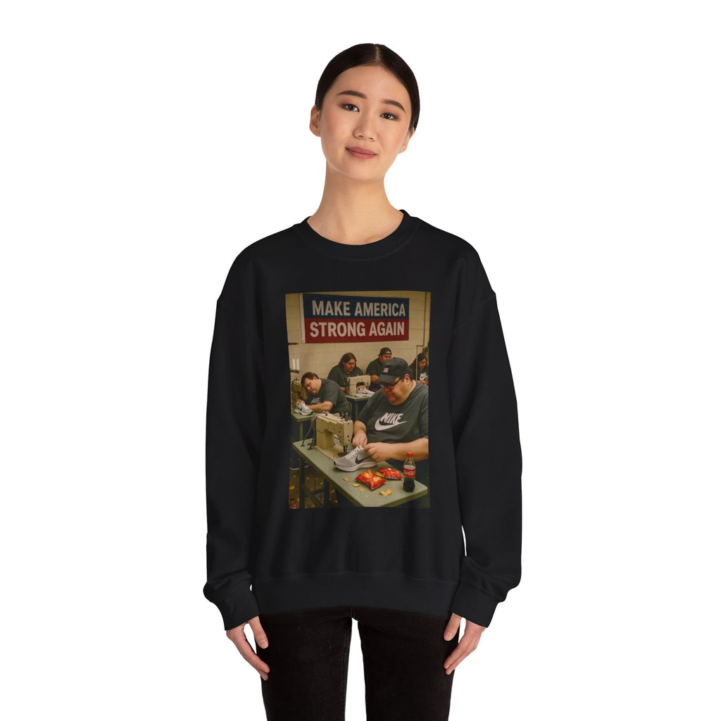 Unisex Heavy Blend Crewneck Sweatshirt - Make America Strong Again