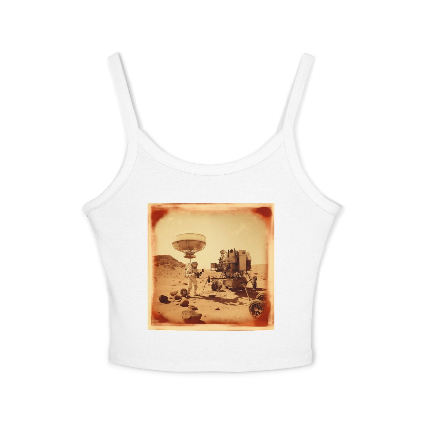 Martian Polaroid Women's Spaghetti Strap Tank Top