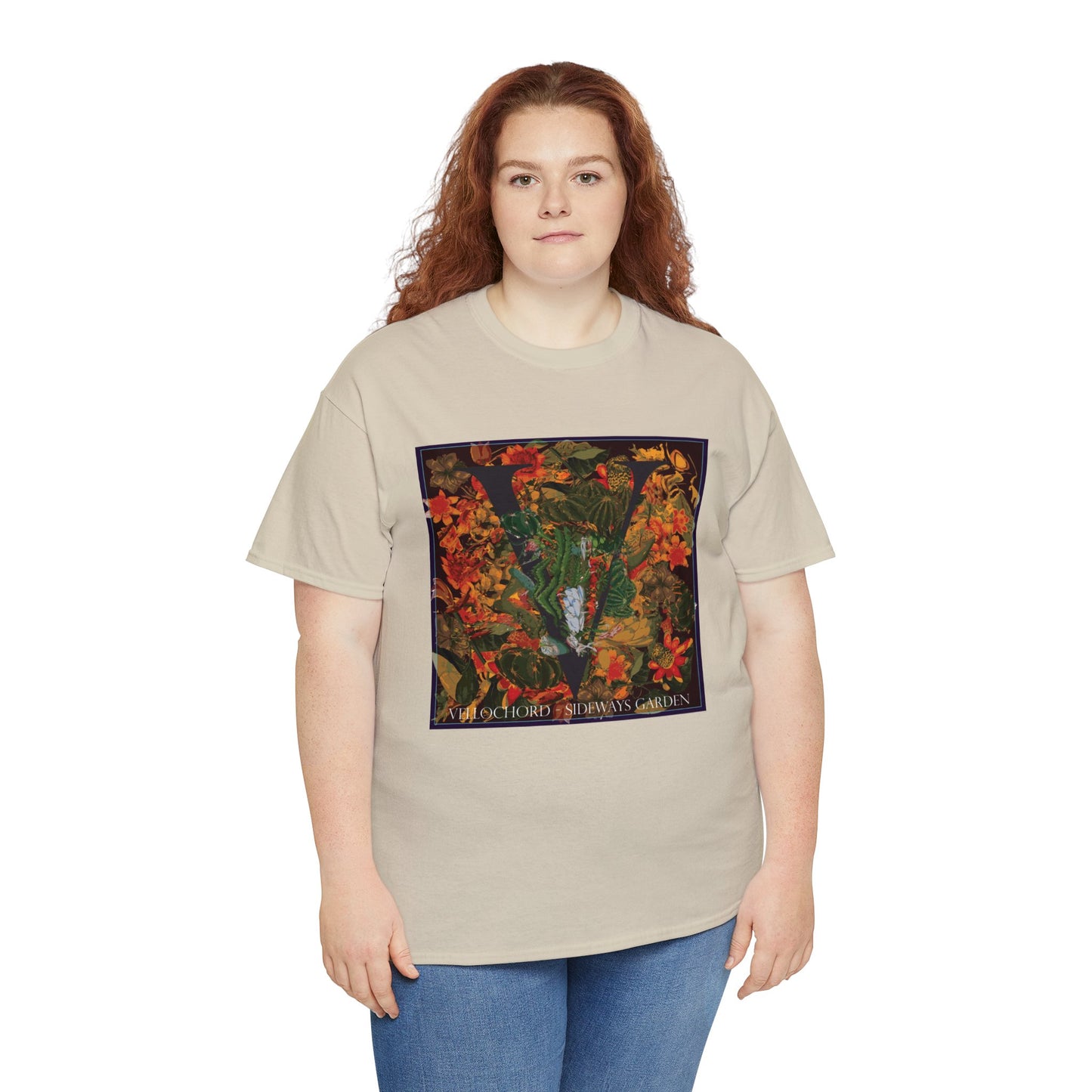 Official Vellochord Sideways Garden Unisex Heavy Cotton Tee