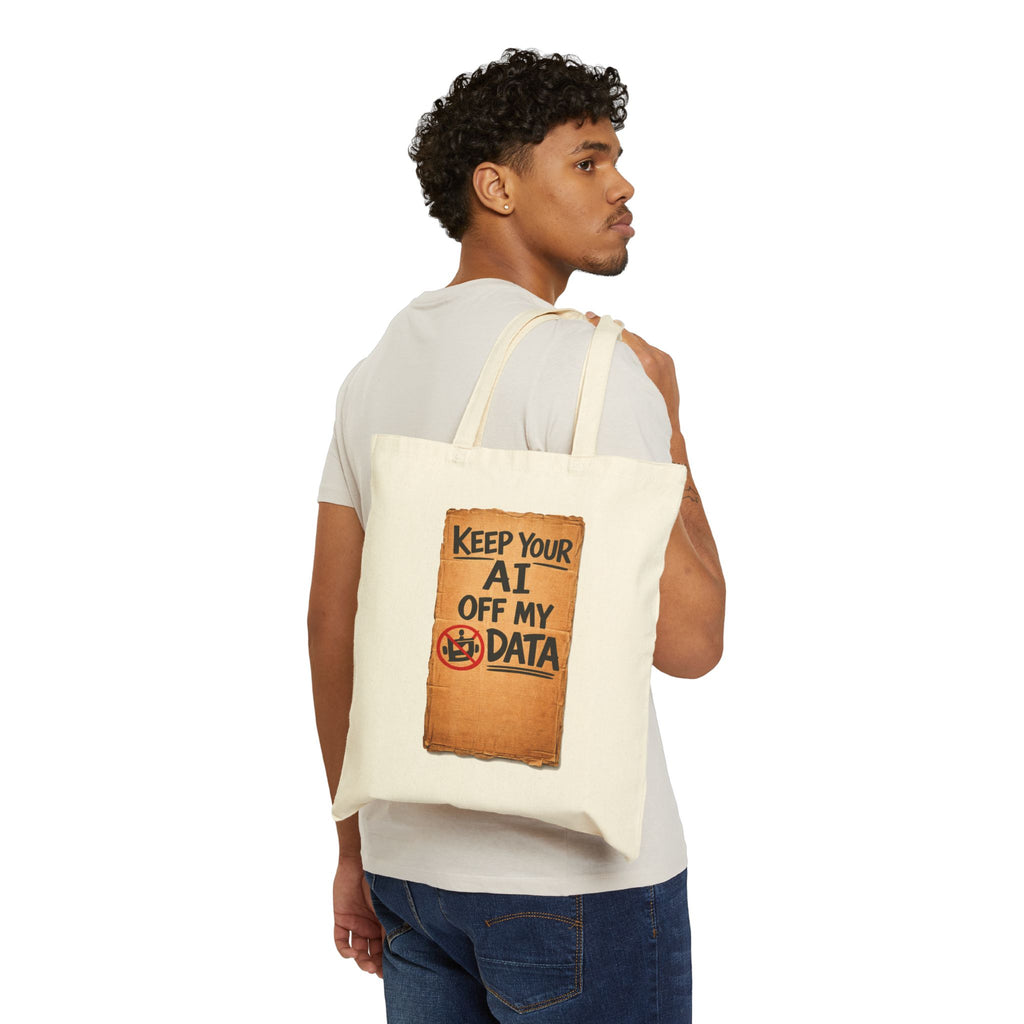 Keep Your AI Off My Data Canvas Tote – Privacy Protest Eco Bag