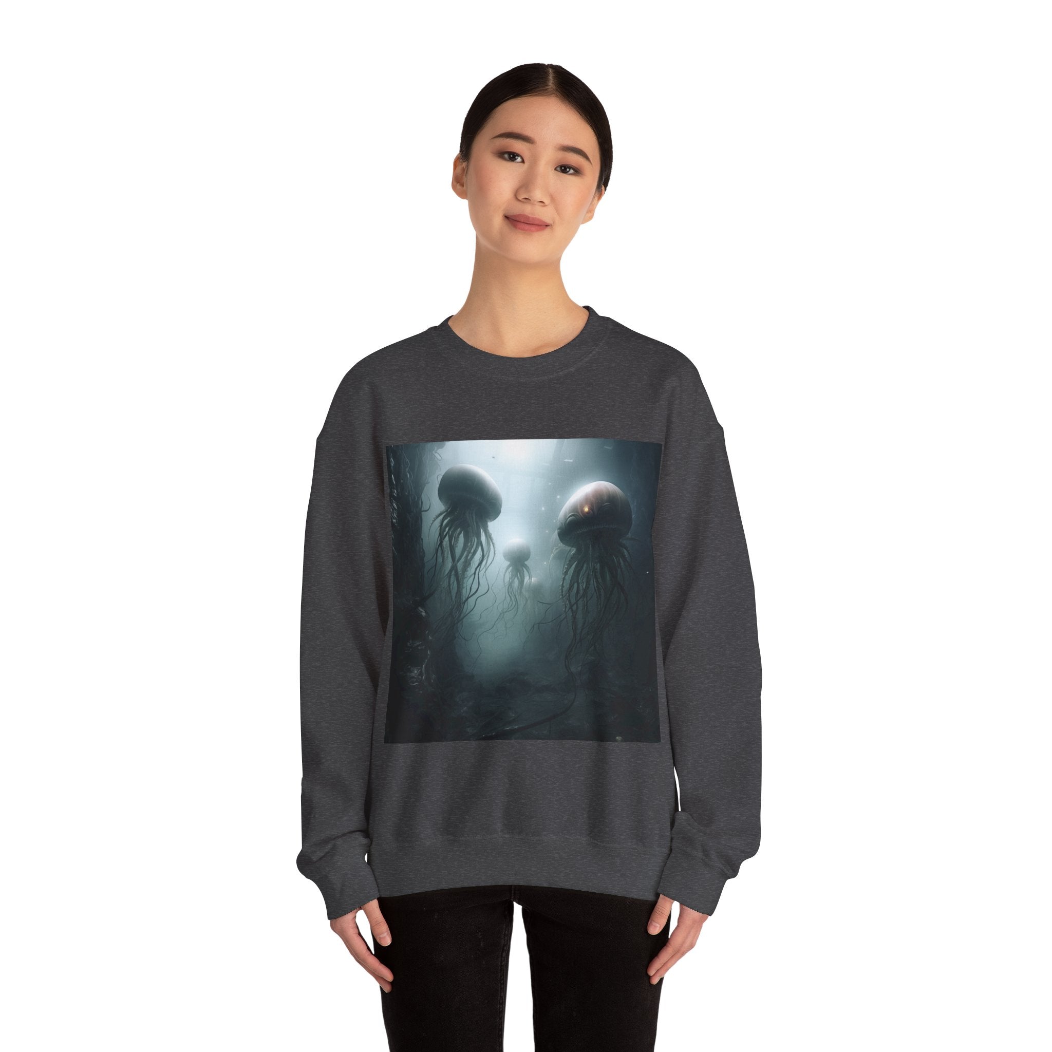 Alien Jellyfish Unisex Heavy Blend Crewneck Sweatshirt