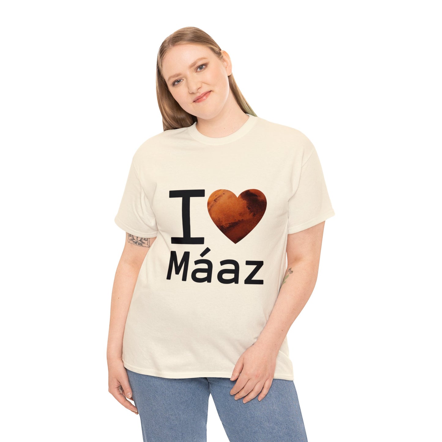 I Love Mars Unisex Heavy Cotton Tee