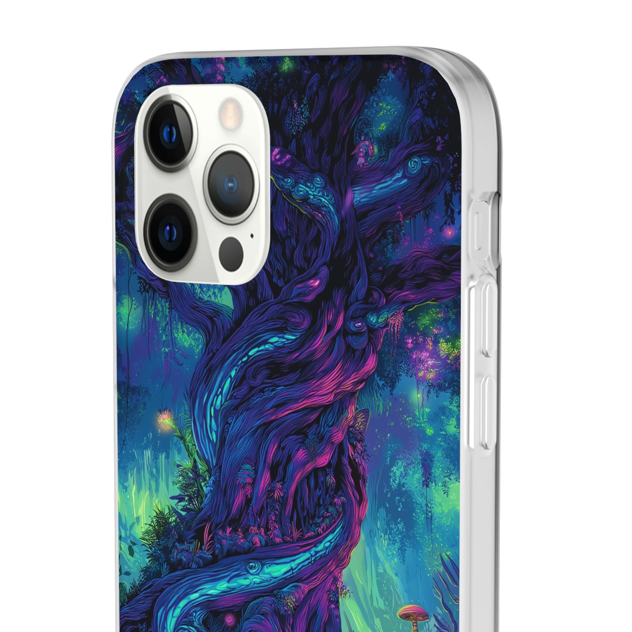 Psychedelic Tree Vibrant Fantasy Flexi Case - Enchanted Forest Design
