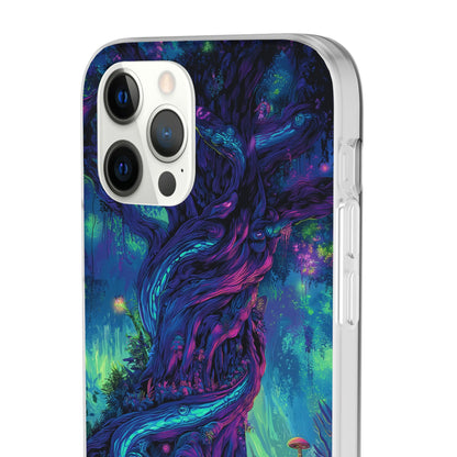 Psychedelic Tree Vibrant Fantasy Flexi Case - Enchanted Forest Design