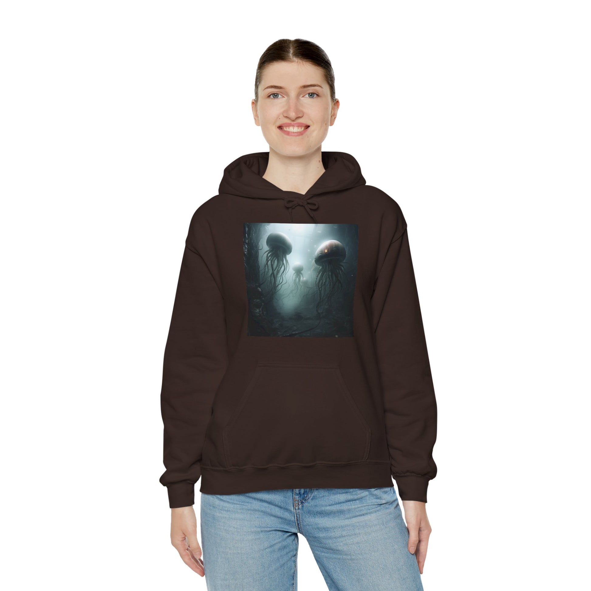 Alien Jellyfish Unisex Heavy Blend Hooded Sweatshirt