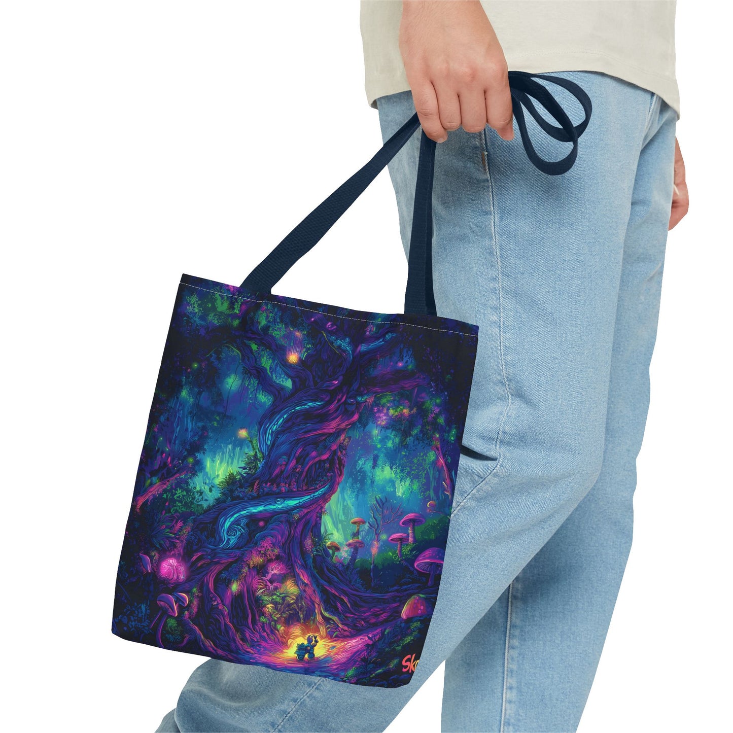 Psychedelic Tree Tote Bag (AOP)