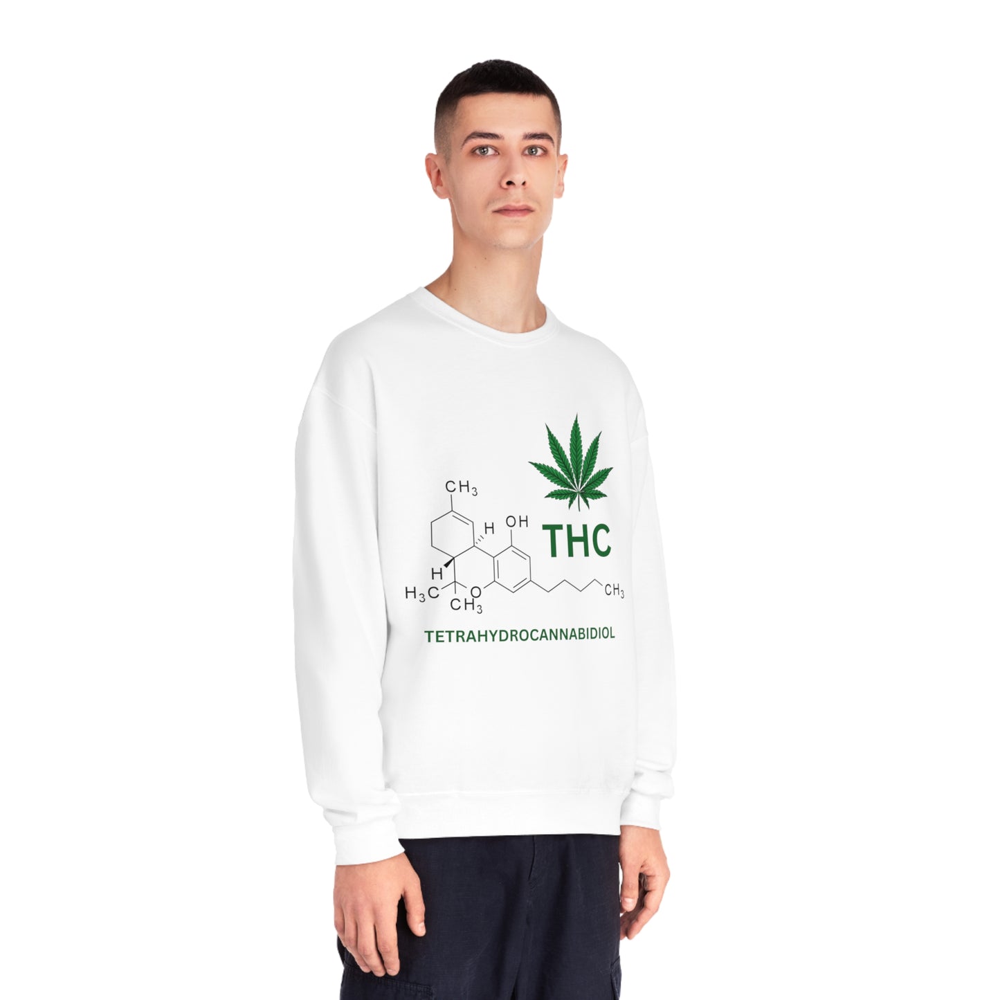 THC Molecule Unisex NuBlend Crewneck Sweatshirt