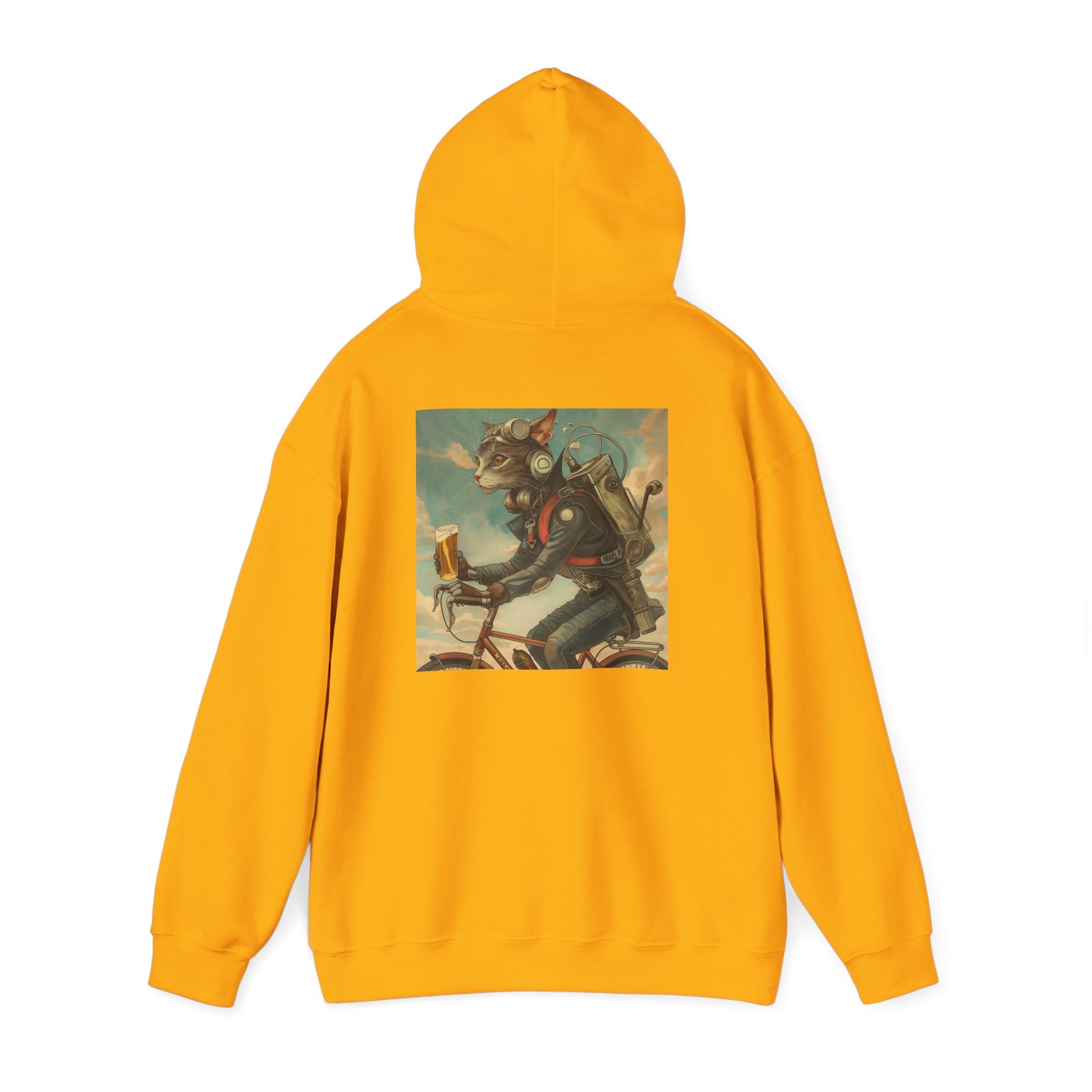 Robot Cat Unisex Heavy Blend Hooded Sweatshirt