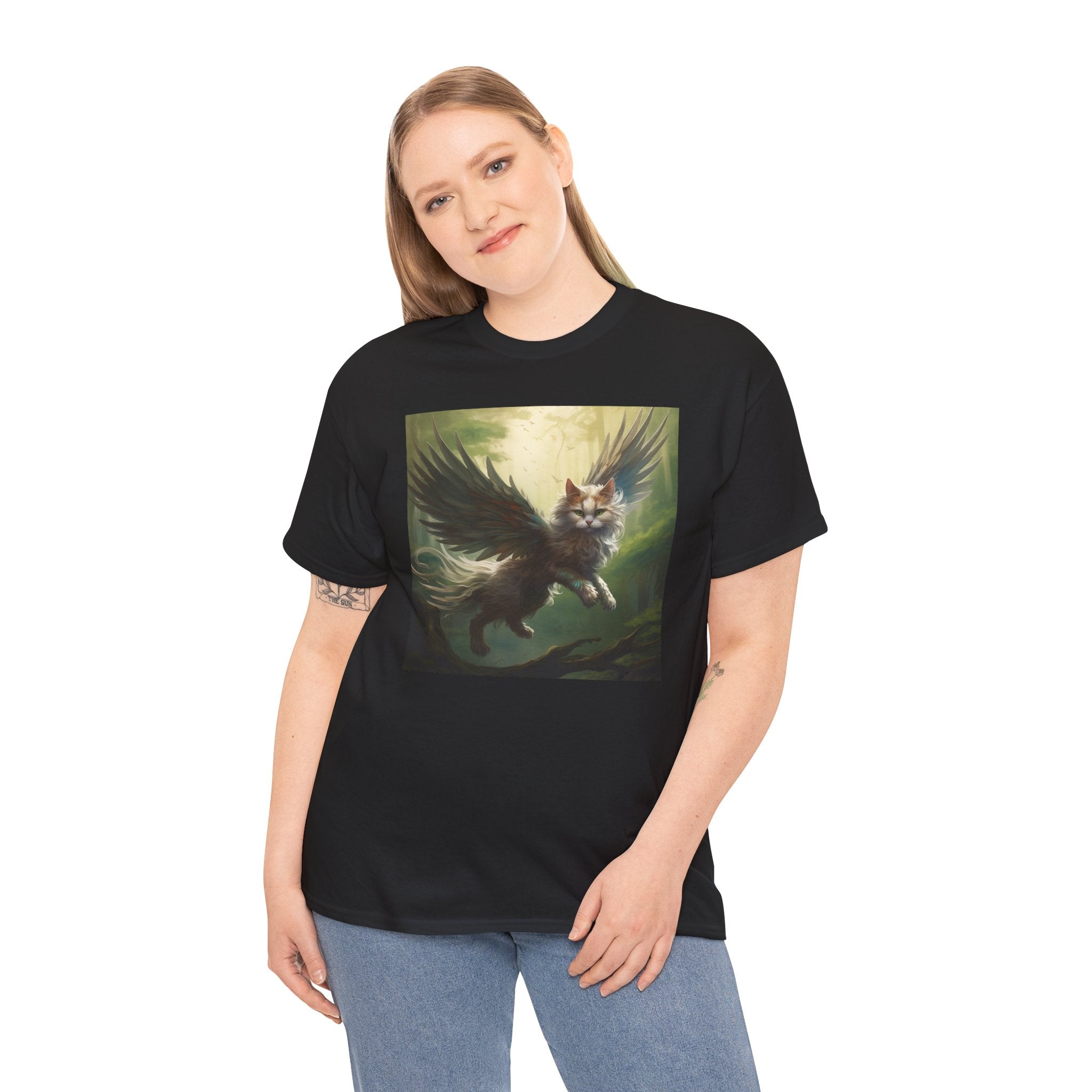 Fantasy Cat Unisex Heavy Cotton Tee